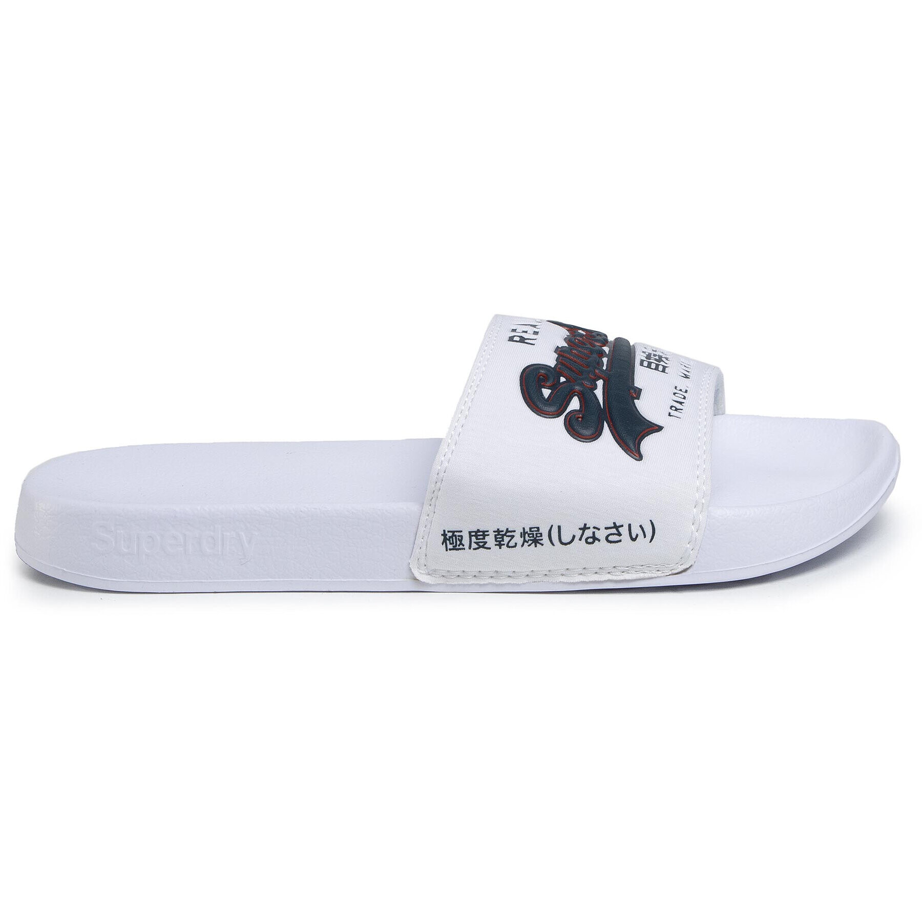 Superdry Чехли Vintage Logo Pool Slide MF310006A Бял - Pepit.bg