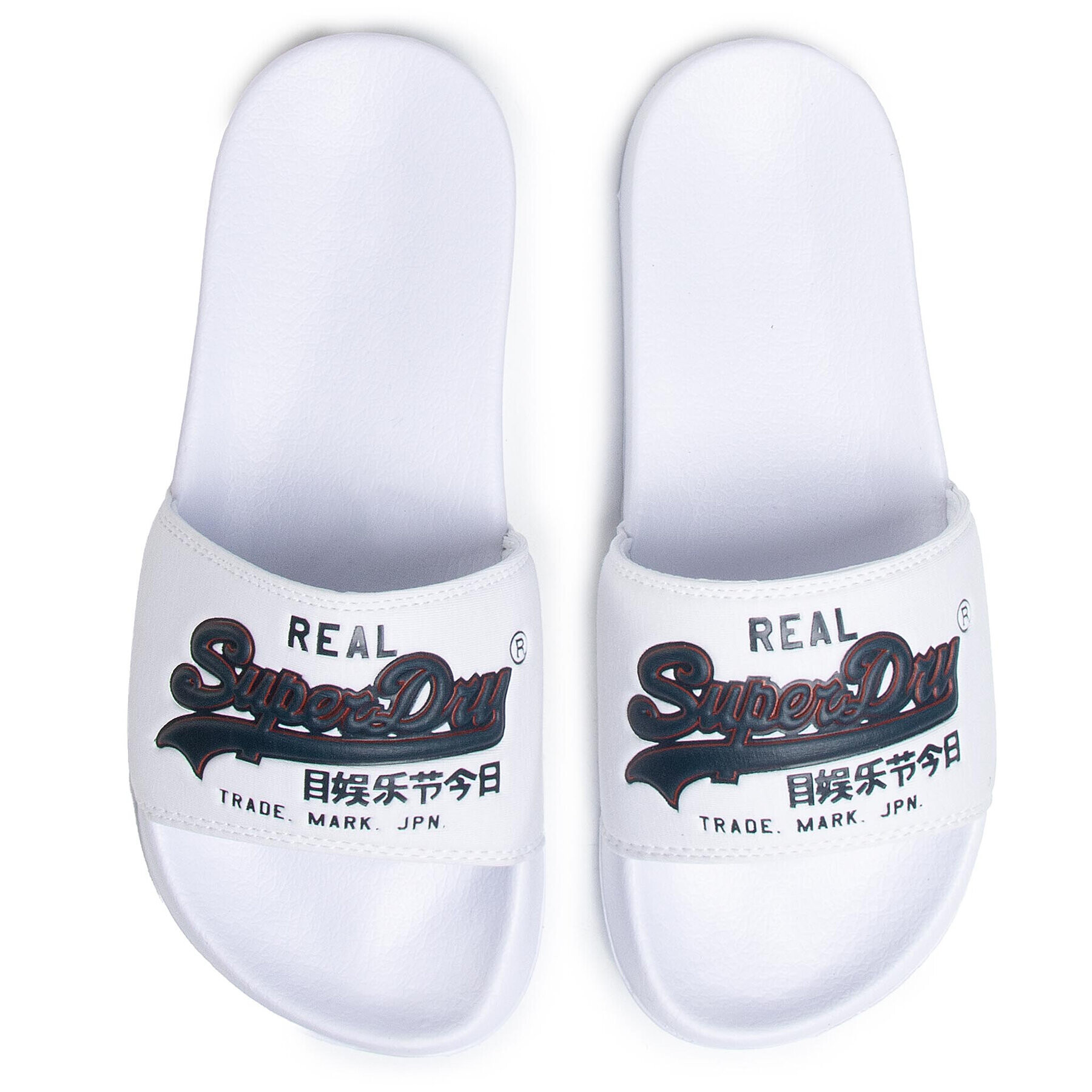 Superdry Чехли Vintage Logo Pool Slide MF310006A Бял - Pepit.bg