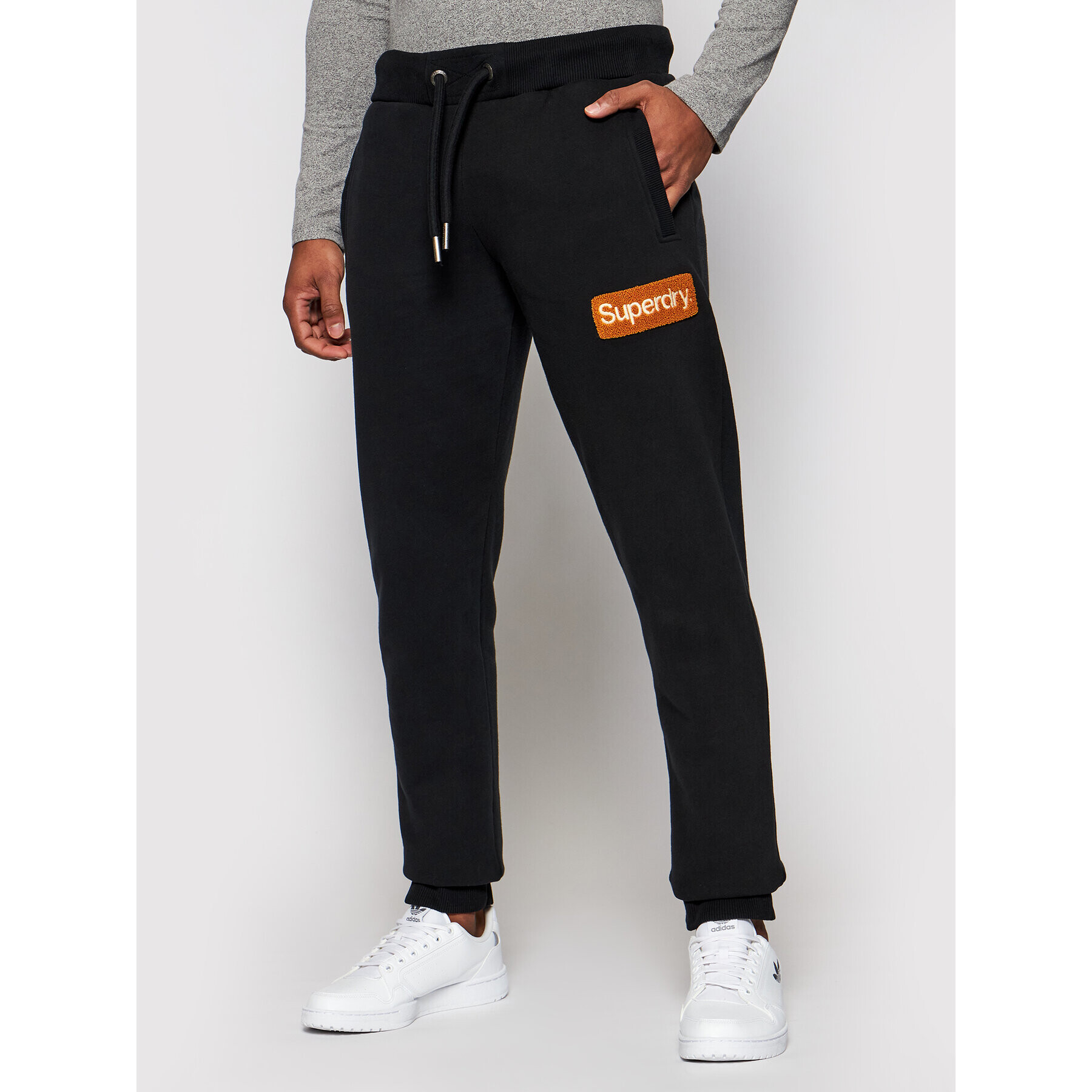 Superdry Долнище анцуг Cl Workwear M7010552A Черен Regular Fit - Pepit.bg