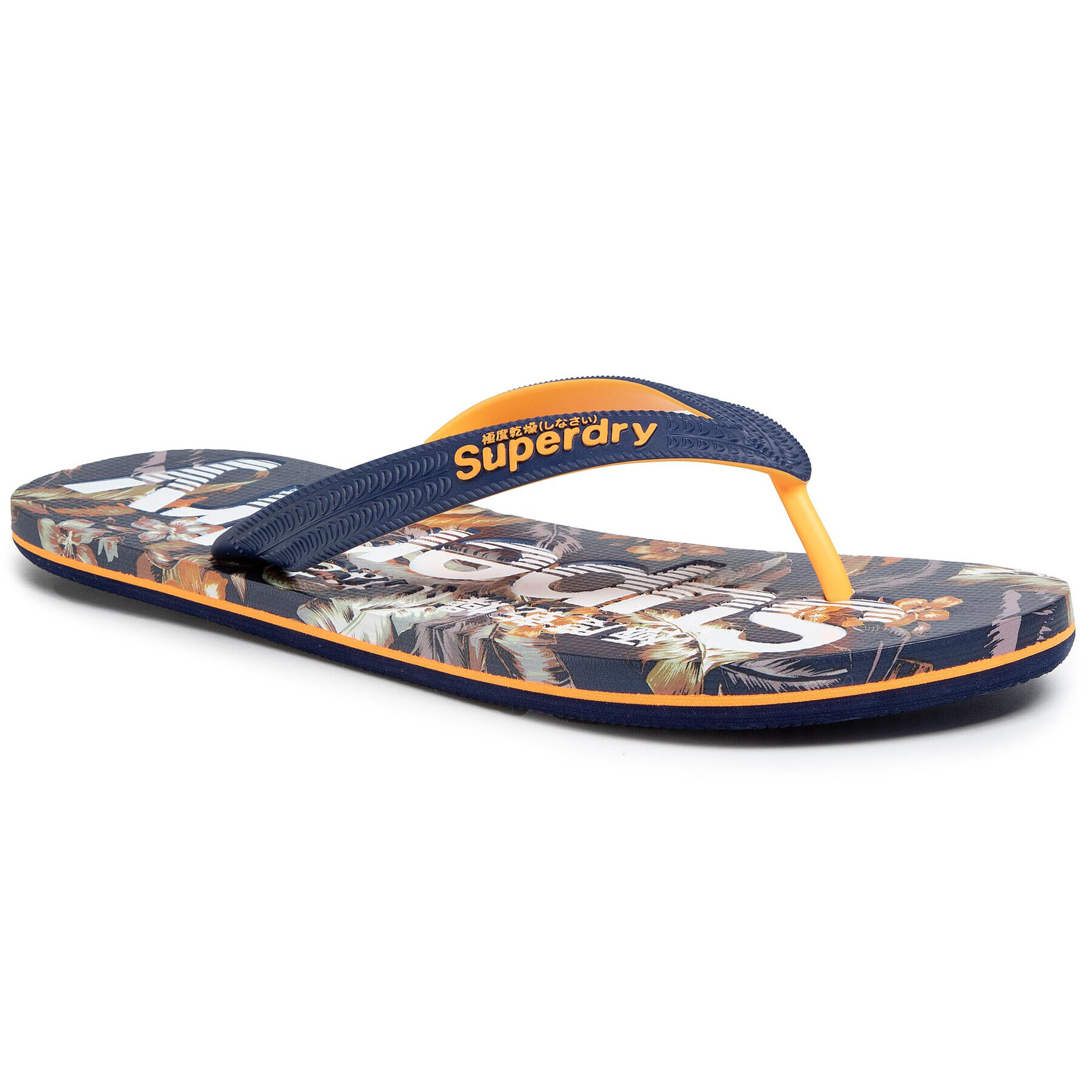 Superdry Джапанки Scuba Aop Flip Flop MF310004A Тъмносин - Pepit.bg