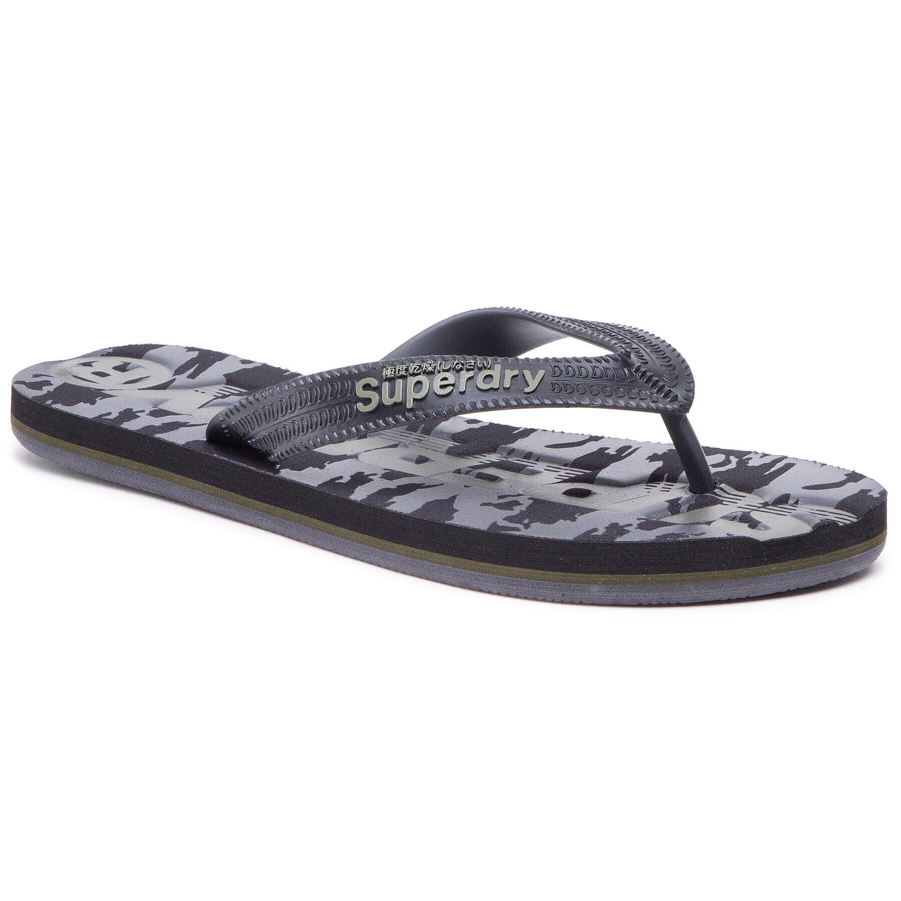 Superdry Джапанки Scuba Camo Flip Flop MF310003A Черен - Pepit.bg