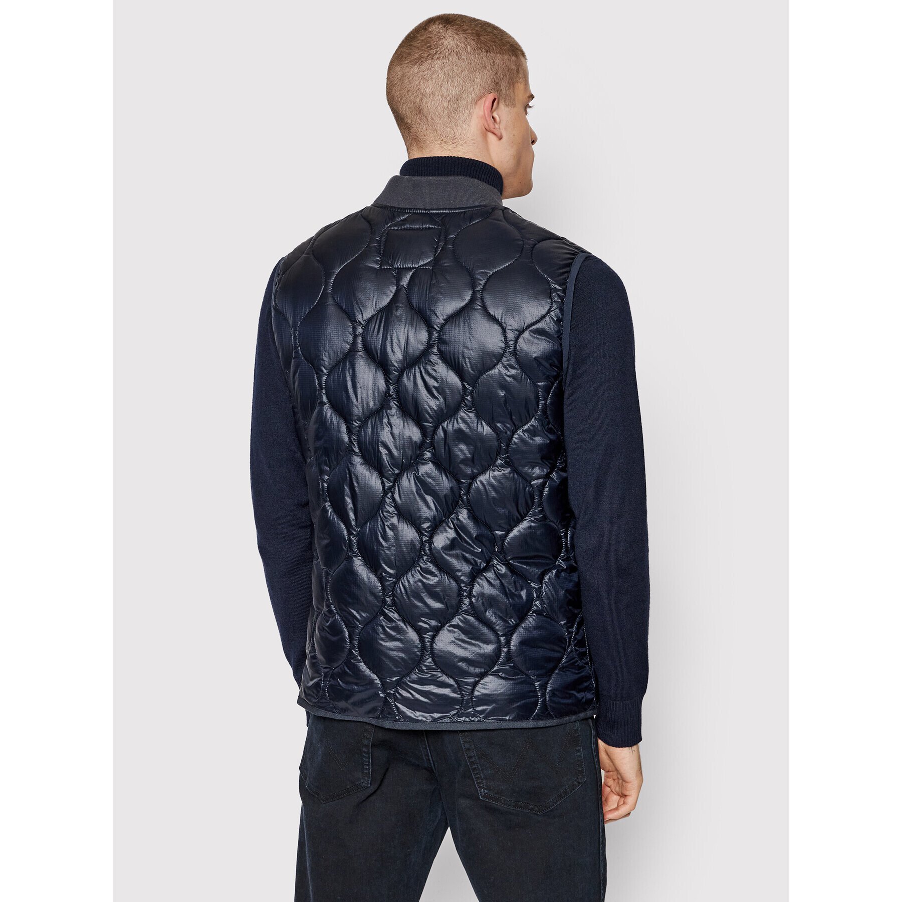 Superdry Елек Liner Gilet M5011268A Тъмносин Regular Fit - Pepit.bg