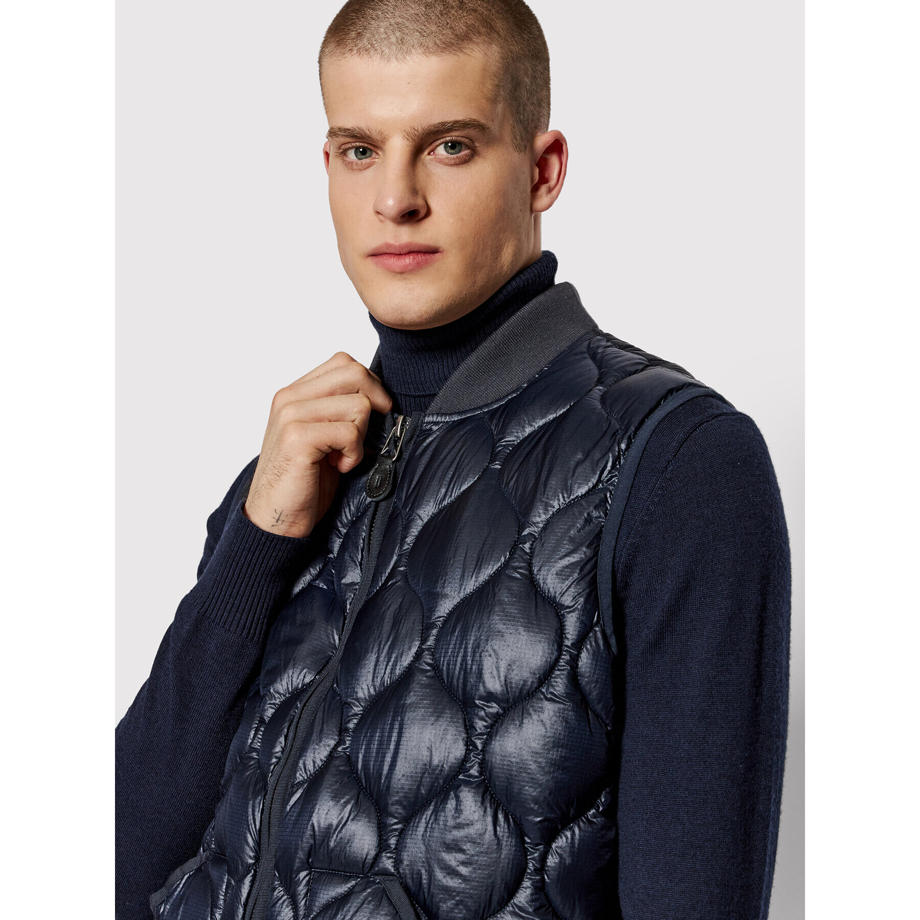 Superdry Елек Liner Gilet M5011268A Тъмносин Regular Fit - Pepit.bg