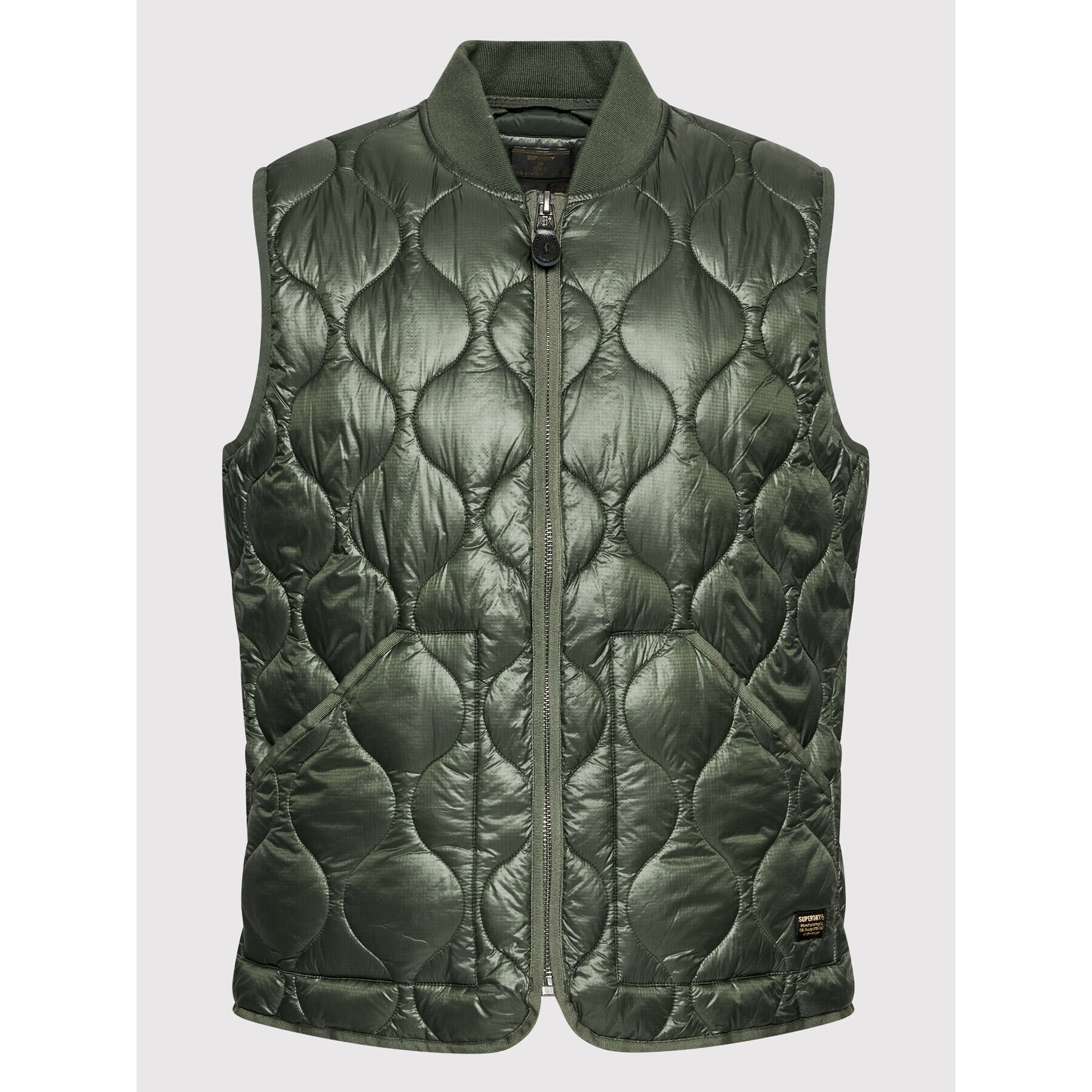 Superdry Елек Liner Gilet M5011268A Зелен Regular Fit - Pepit.bg
