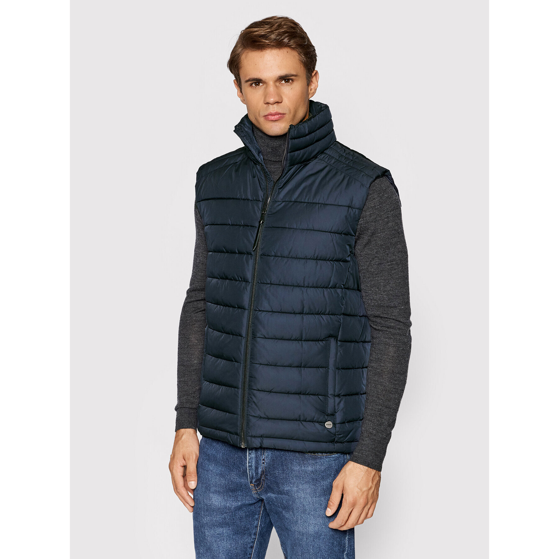Superdry Елек Studios Fuji Gilet M5011149A Тъмносин Regular Fit - Pepit.bg
