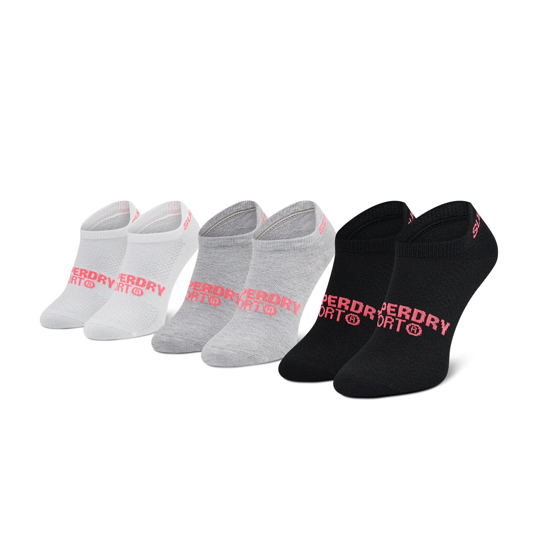 Superdry Комплект 3 чифта терлик дамски Coolmax Trainer Sock 3Pk WS400011A Цветен - Pepit.bg