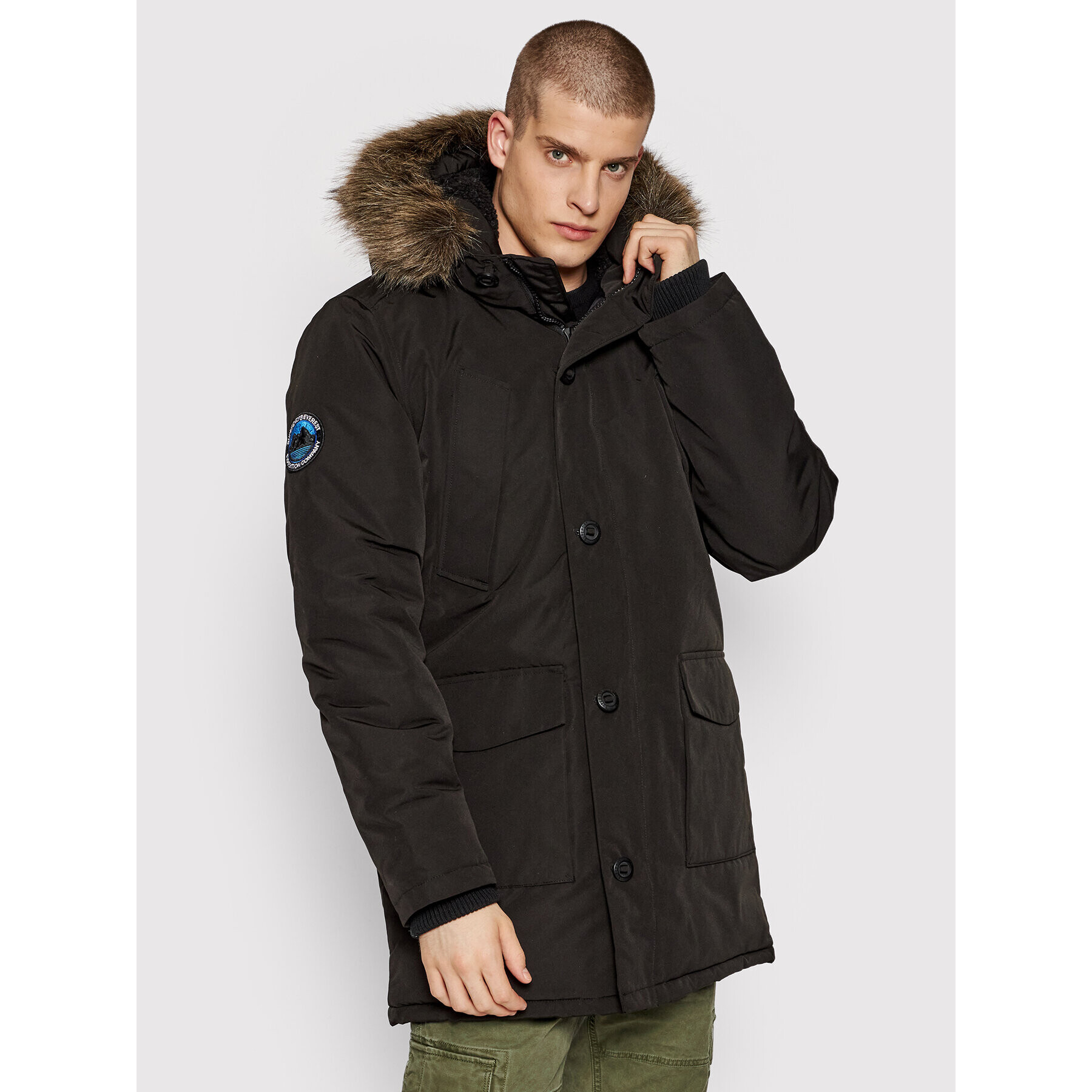 Superdry Парка Everest M5011192A Черен Regular Fit - Pepit.bg