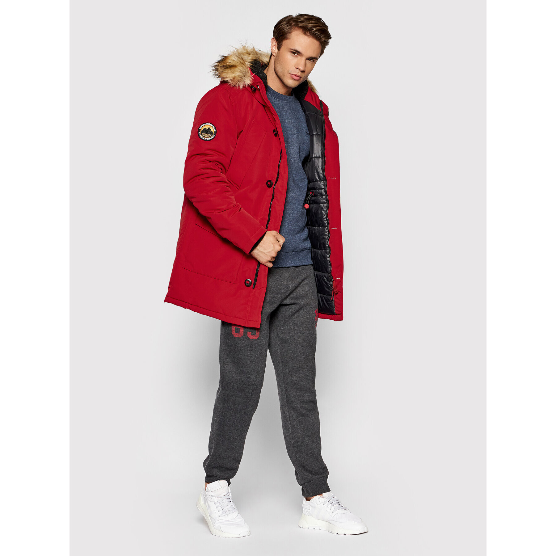 Superdry Парка Everest M5011192A Червен Regular Fit - Pepit.bg