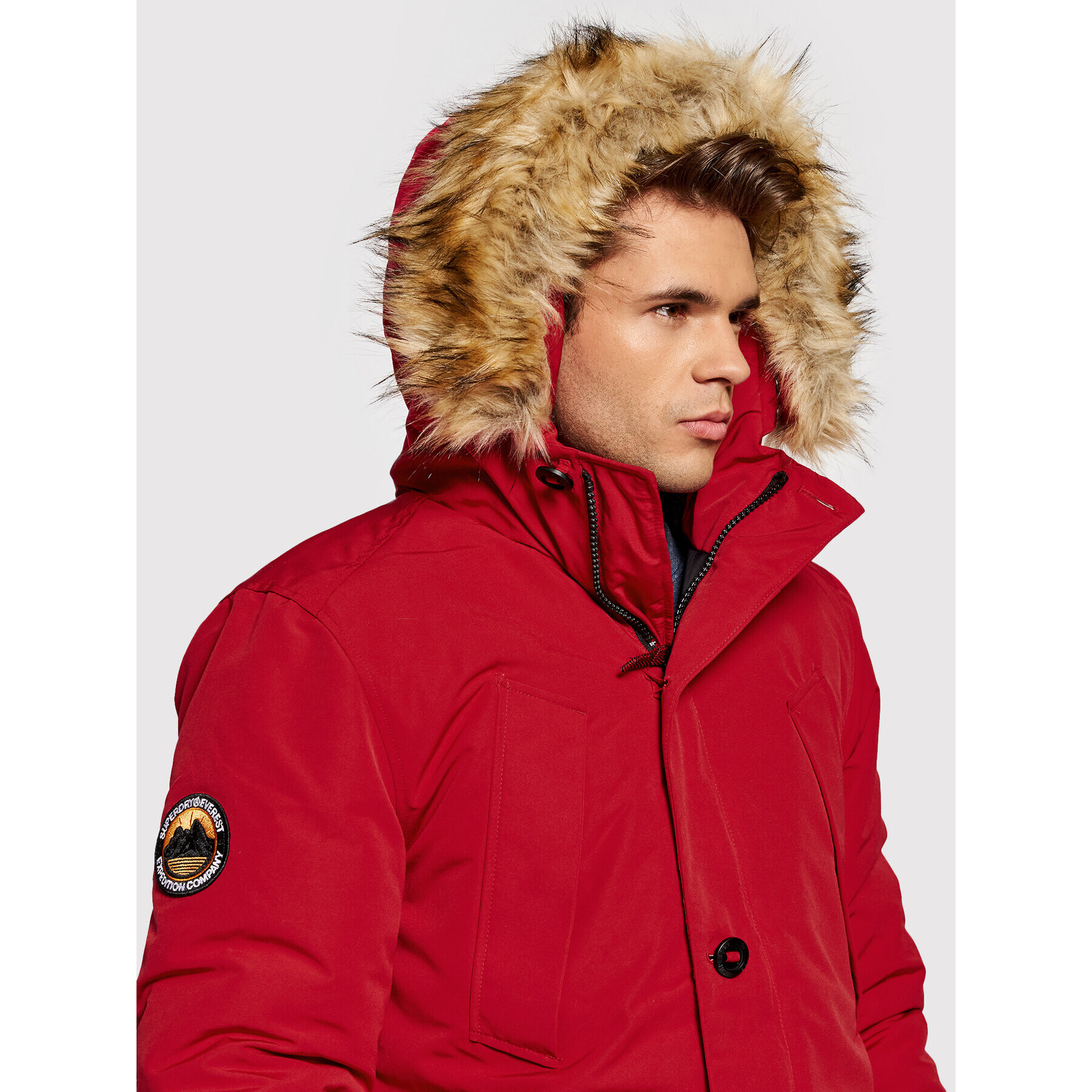 Superdry Парка Everest M5011192A Червен Regular Fit - Pepit.bg