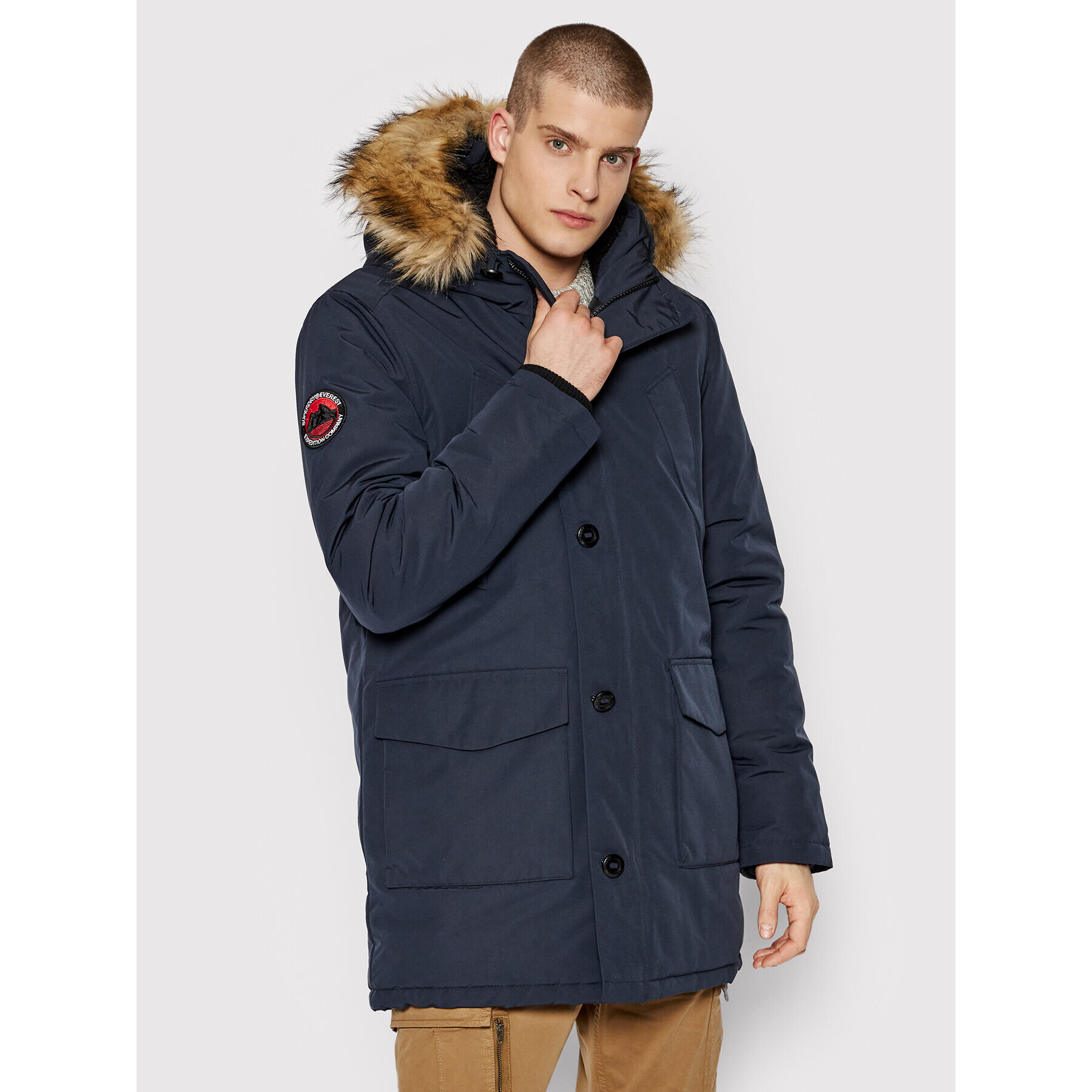 Superdry Парка Everest M5011192A Тъмносин Regular Fit - Pepit.bg