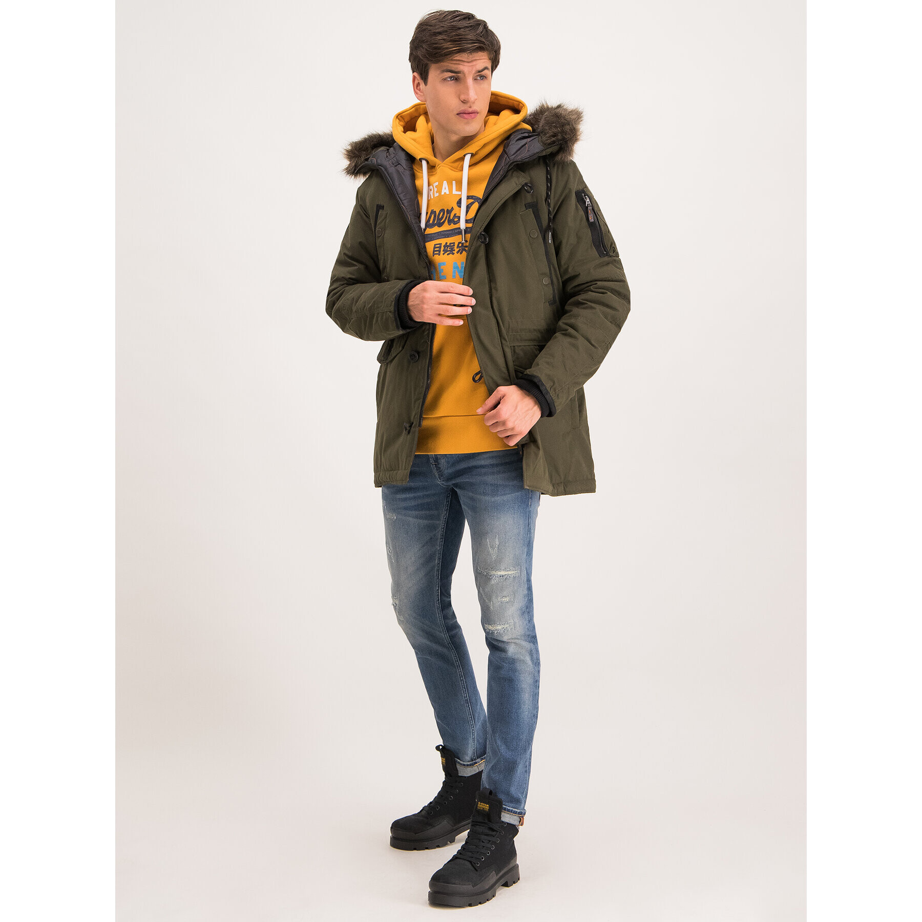 Superdry Парка M5000082A Зелен Regular Fit - Pepit.bg