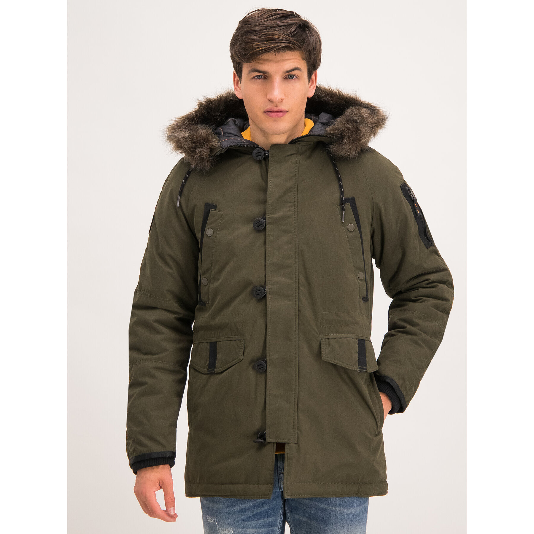 Superdry Парка M5000082A Зелен Regular Fit - Pepit.bg