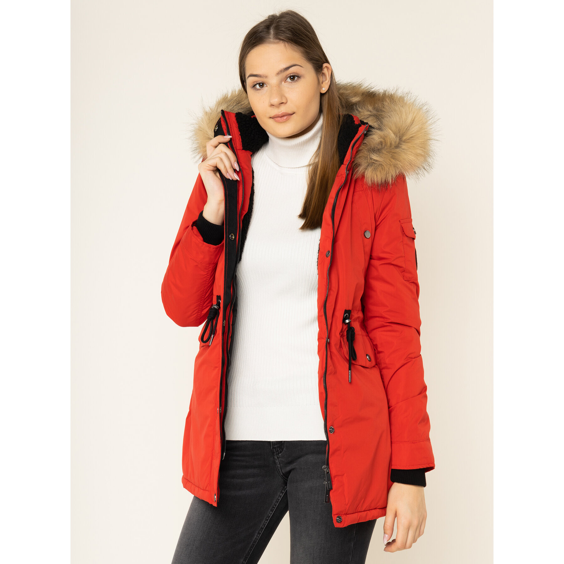 Superdry Парка Nadare W5000012A Червен Regular Fit - Pepit.bg