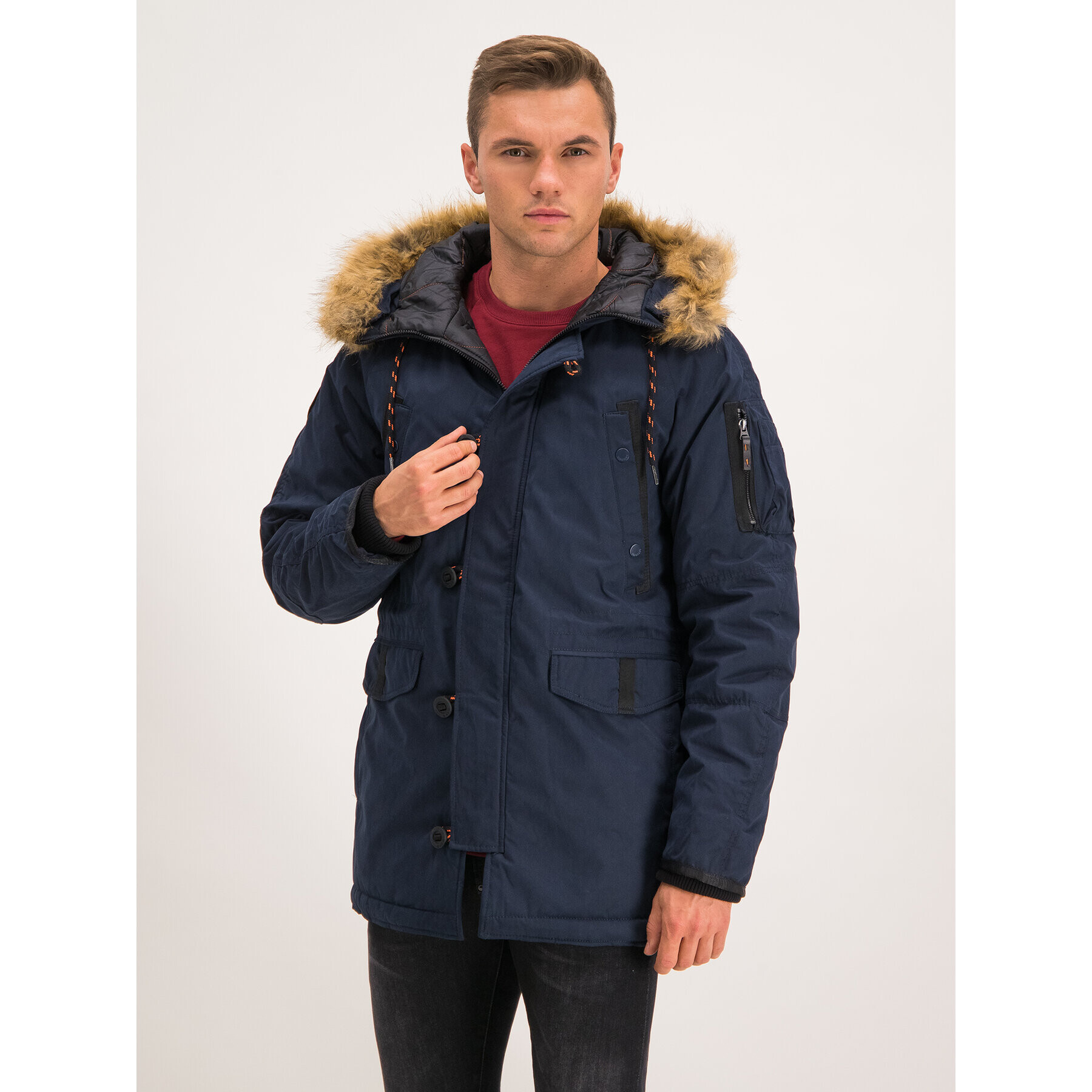 Superdry Парка SDX M5000082A Тъмносин Regular Fit - Pepit.bg