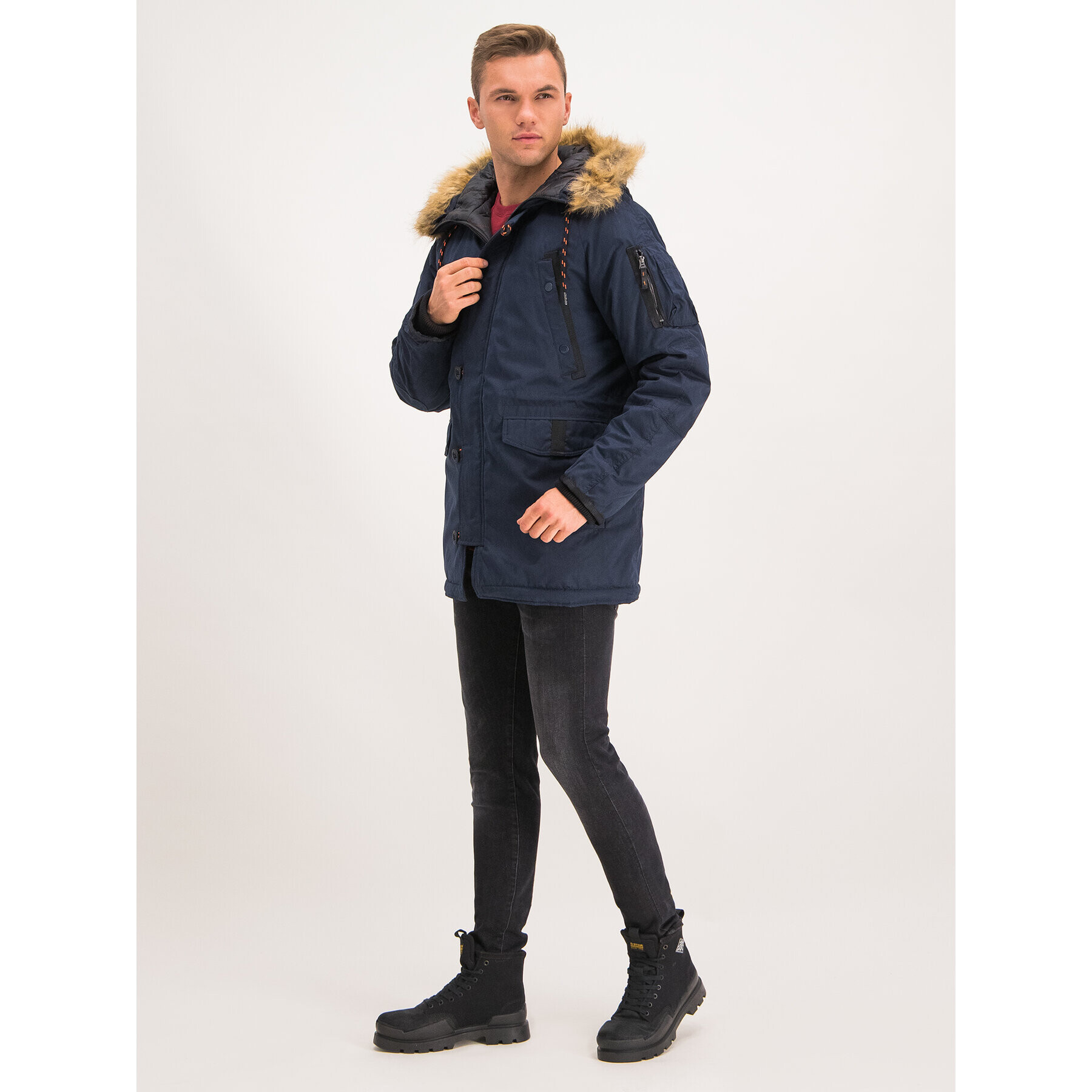 Superdry Парка SDX M5000082A Тъмносин Regular Fit - Pepit.bg