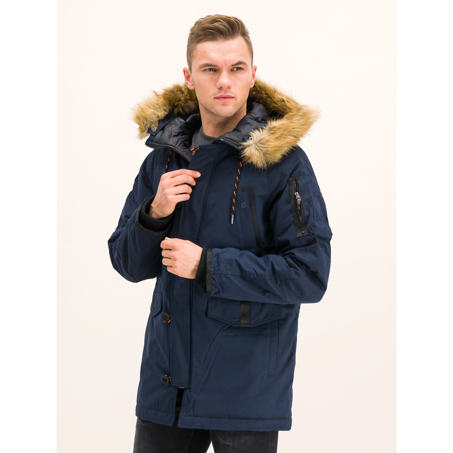 Superdry Парка SDX M5000082A Тъмносин Regular Fit - Pepit.bg