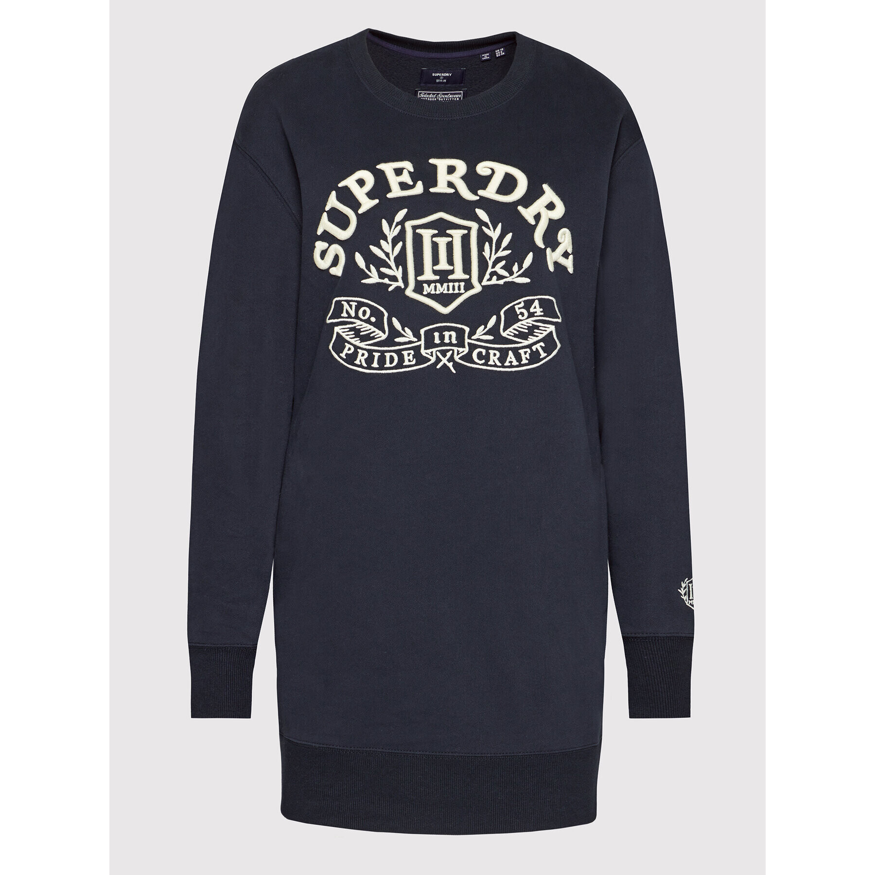 Superdry Плетена рокля Pride In Craft W8011081A Тъмносин Regular Fit - Pepit.bg