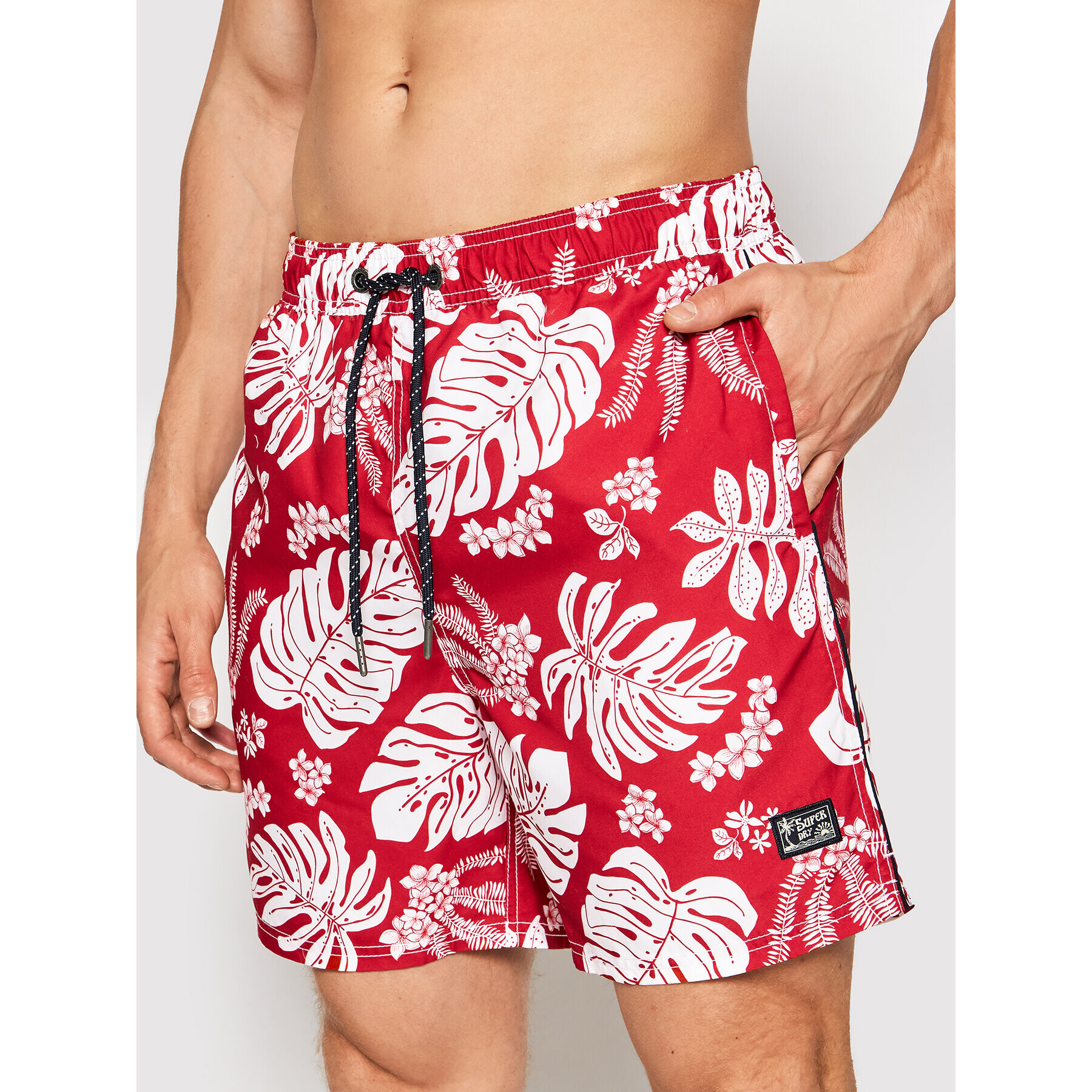 Superdry Плувни шорти Campus Hawaiian M3010120A Червен Regular Fit - Pepit.bg