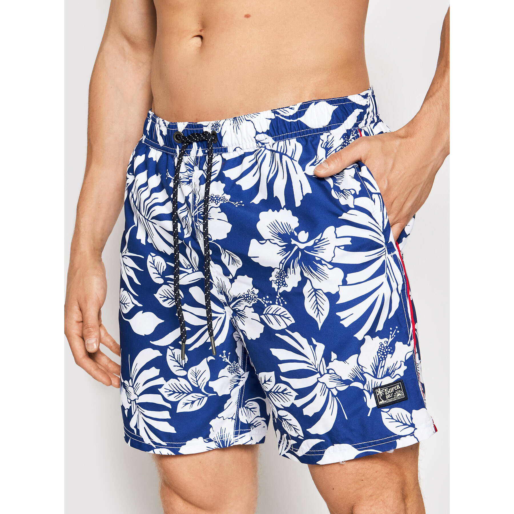 Superdry Плувни шорти Campus Hawaiian M3010120A Син Regular Fit - Pepit.bg
