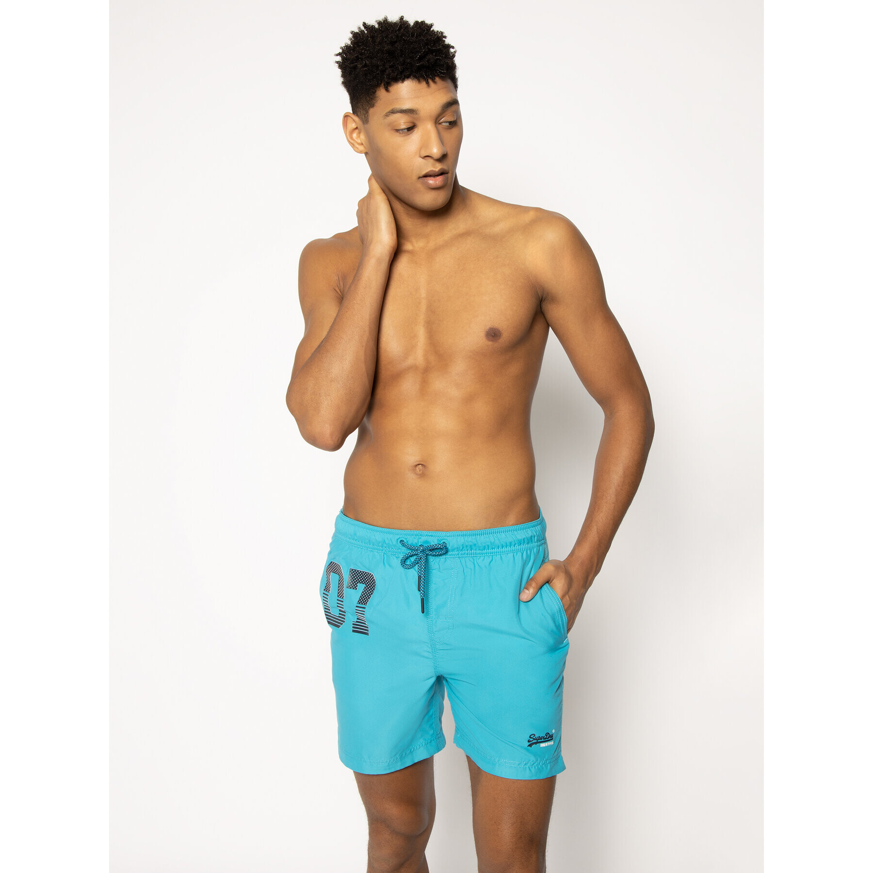 Superdry Плувни шорти Waterpolo Swim M3010008A Син Regular Fit - Pepit.bg