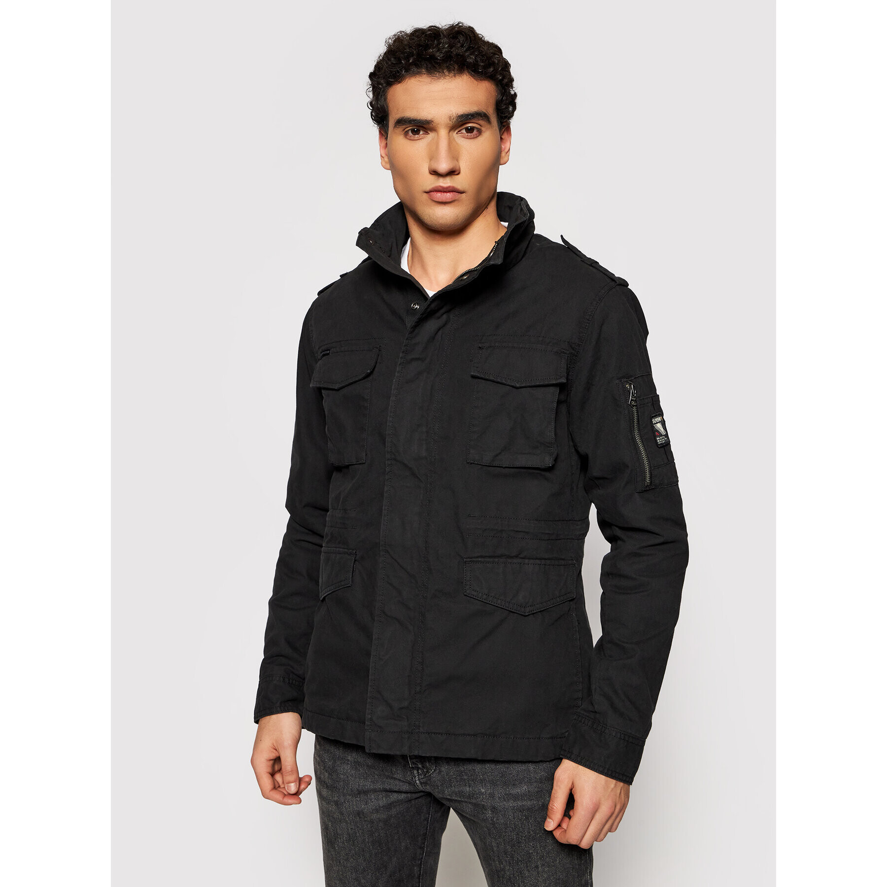 Superdry Преходно яке Rookie M5010794A Черен Regular Fit - Pepit.bg