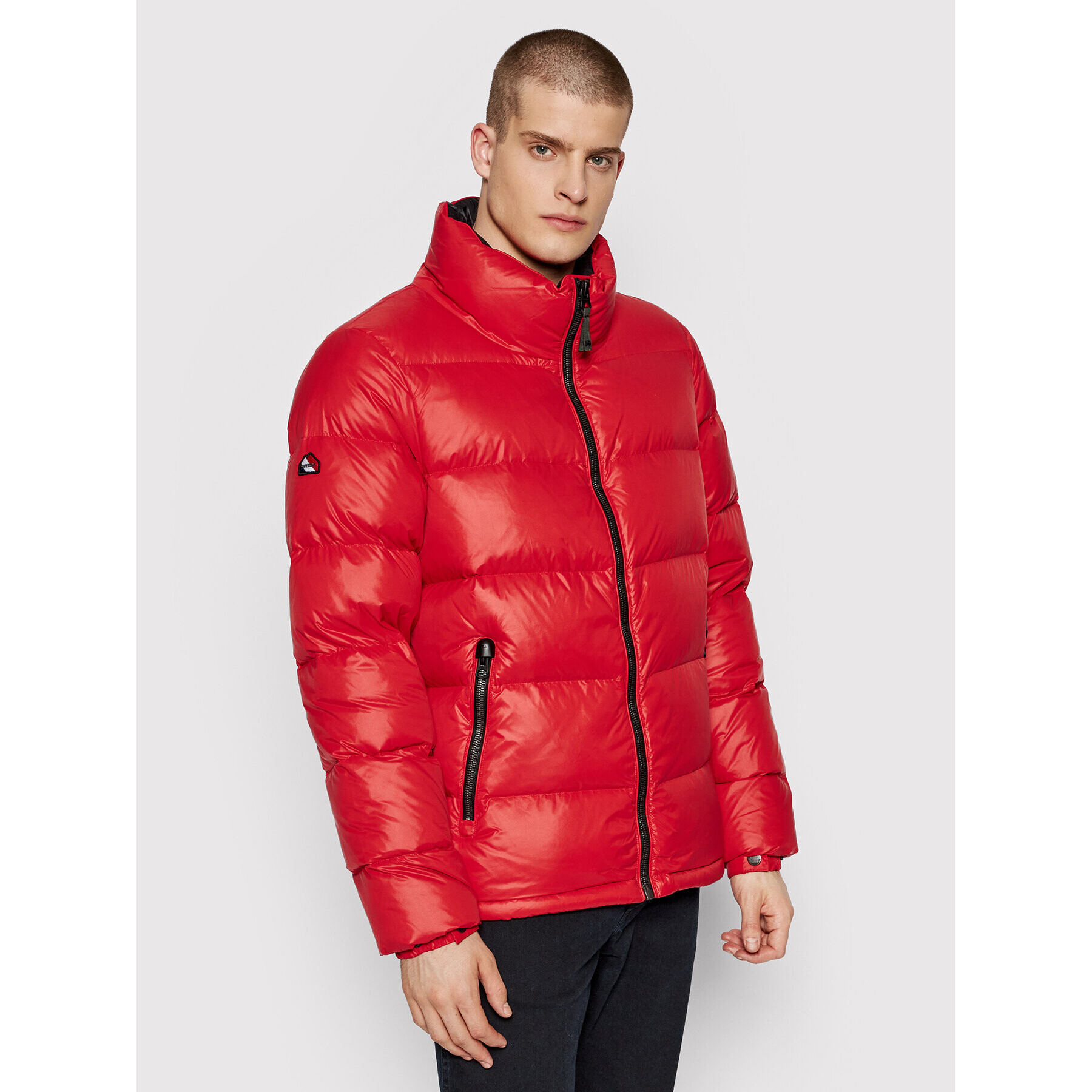 Superdry Пухено яке Alpine Luxe M5011186A Червен Regular Fit - Pepit.bg