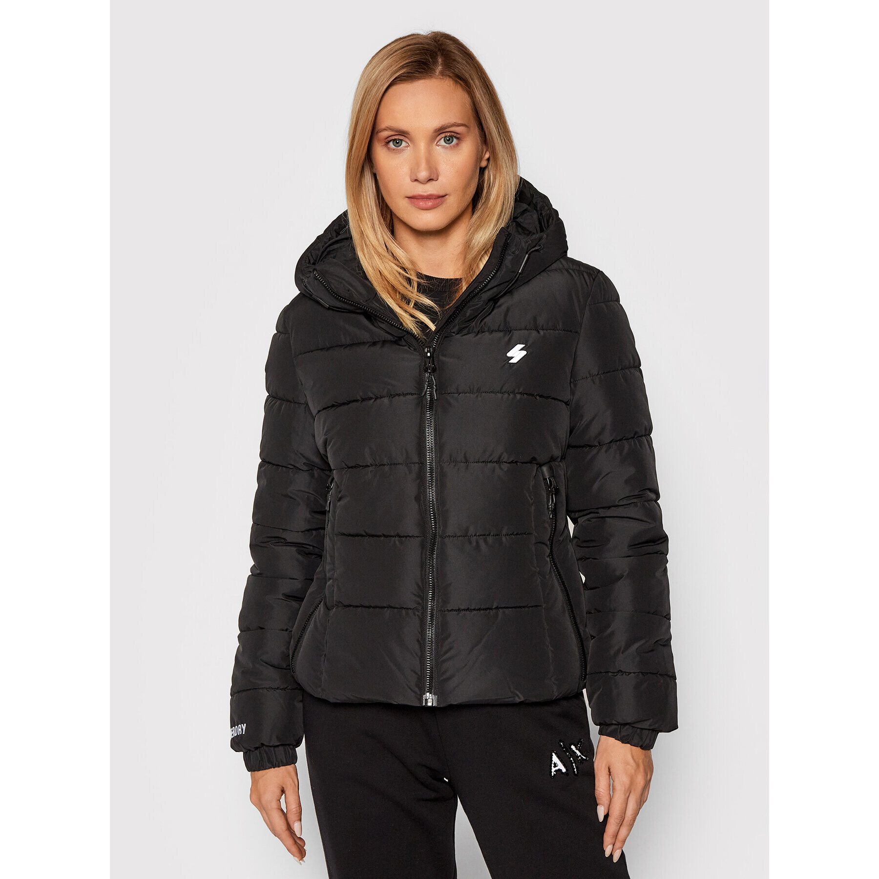 Superdry Пухено яке Spirit W5010964A Черен Regular Fit - Pepit.bg