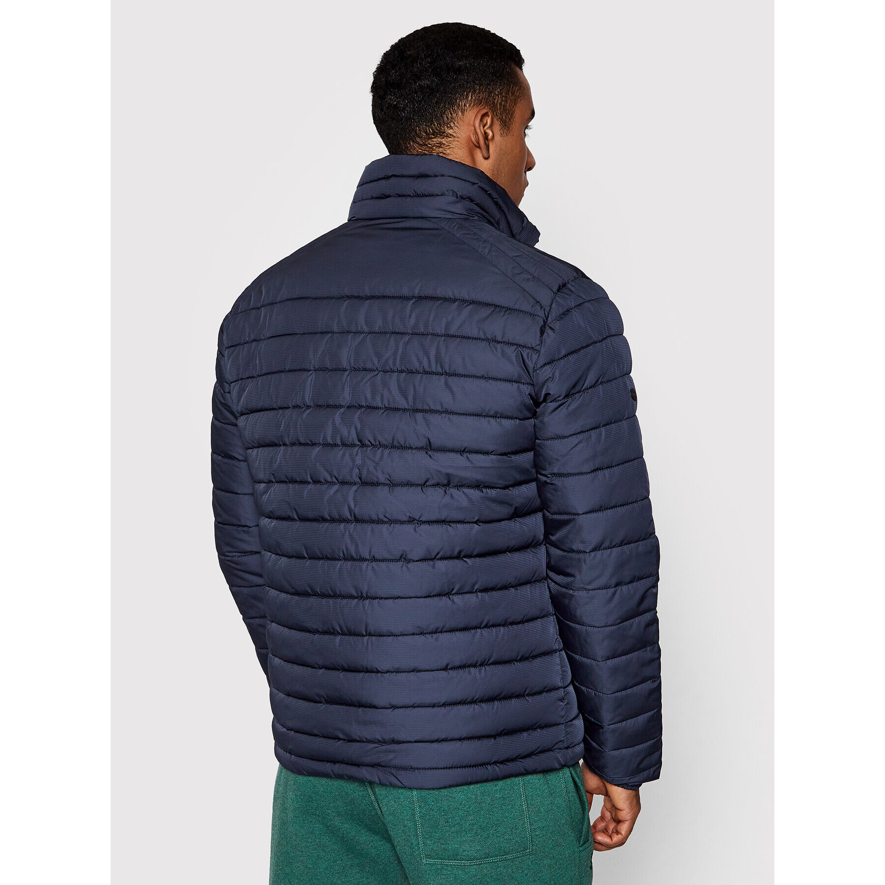 Superdry Пухено яке Studios M5011103A Тъмносин Regular Fit - Pepit.bg