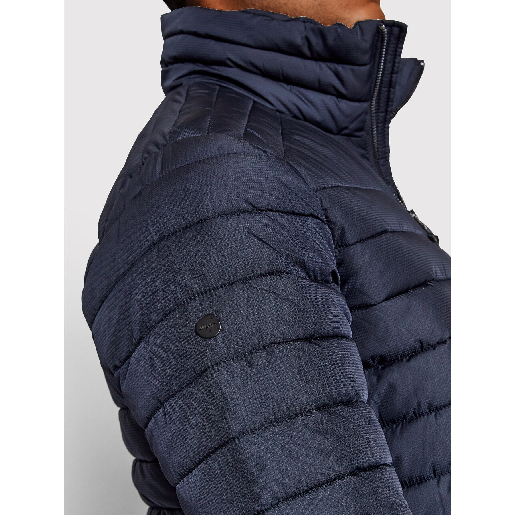 Superdry Пухено яке Studios M5011103A Тъмносин Regular Fit - Pepit.bg
