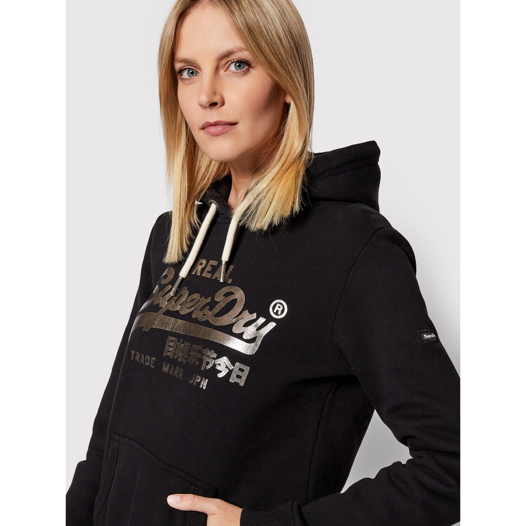 Superdry Суитшърт Boho Sparkle W2011251A Черен Regular Fit - Pepit.bg