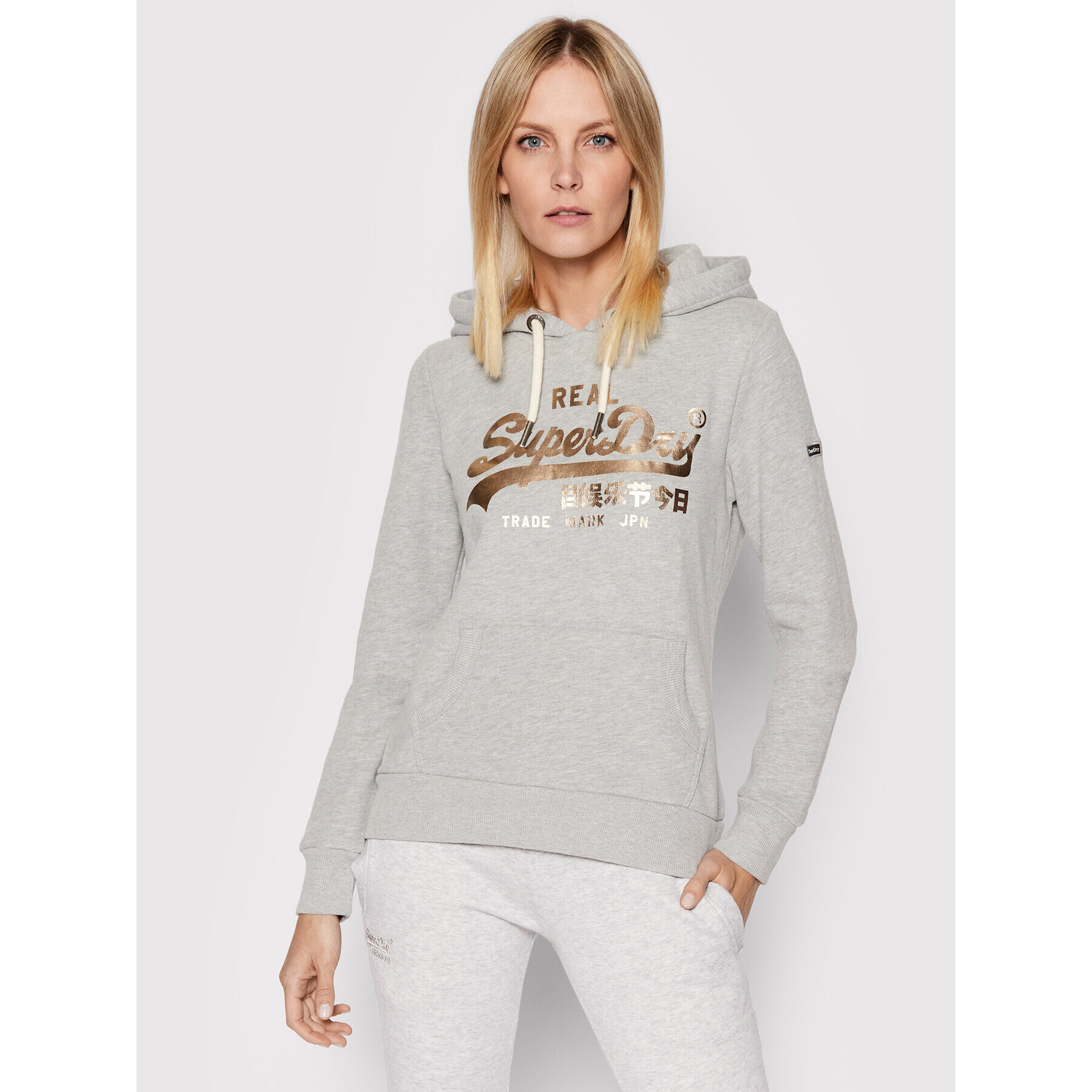 Superdry Суитшърт Boho Sparkle W2011251A Сив Regular Fit - Pepit.bg