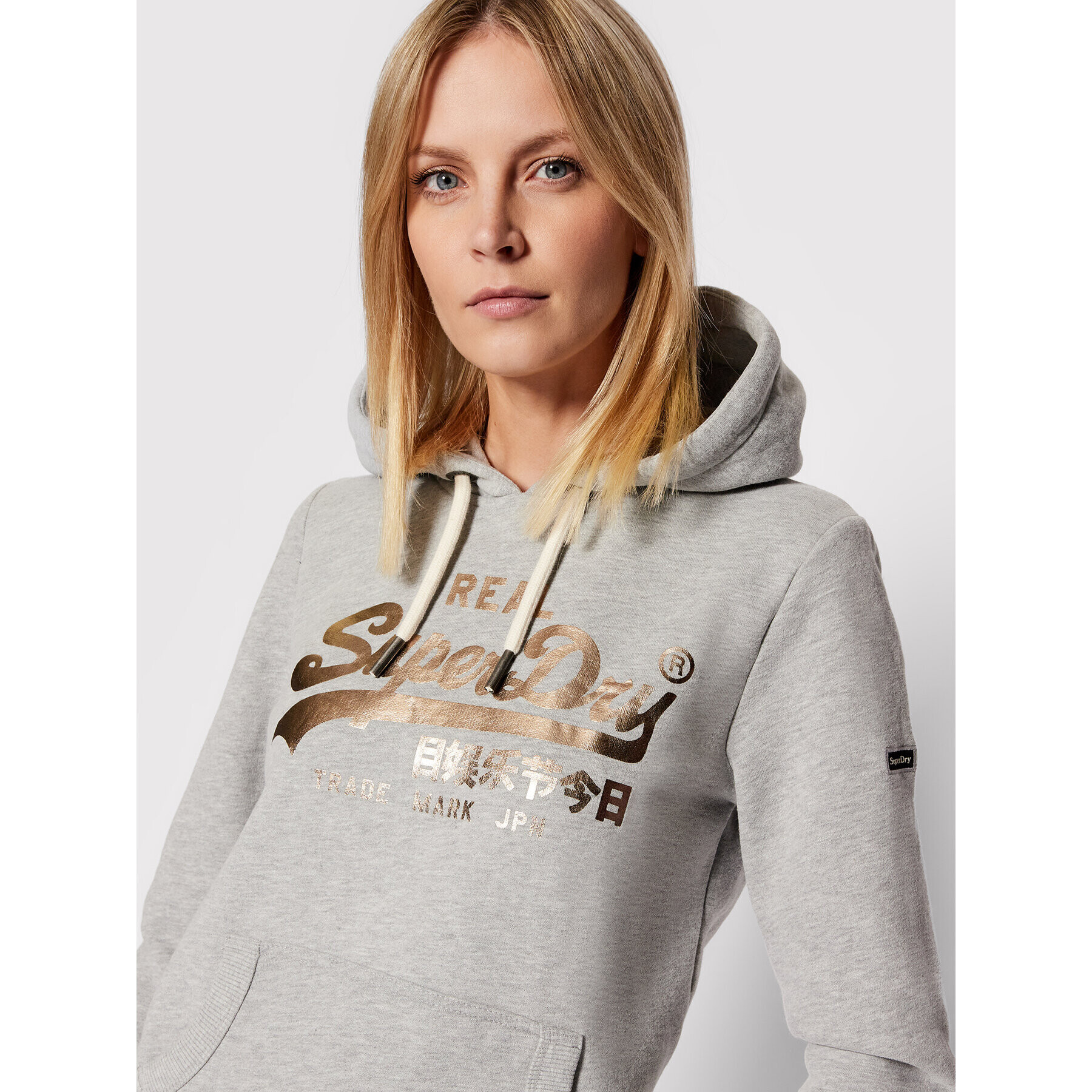 Superdry Суитшърт Boho Sparkle W2011251A Сив Regular Fit - Pepit.bg