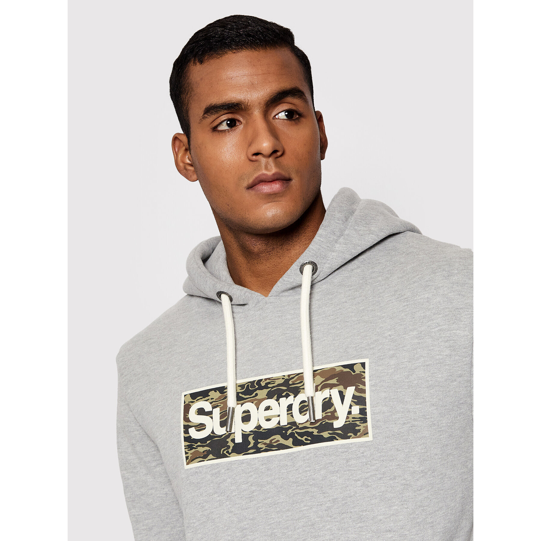 Superdry Суитшърт Cl Infill M2011737A Сив Regular Fit - Pepit.bg