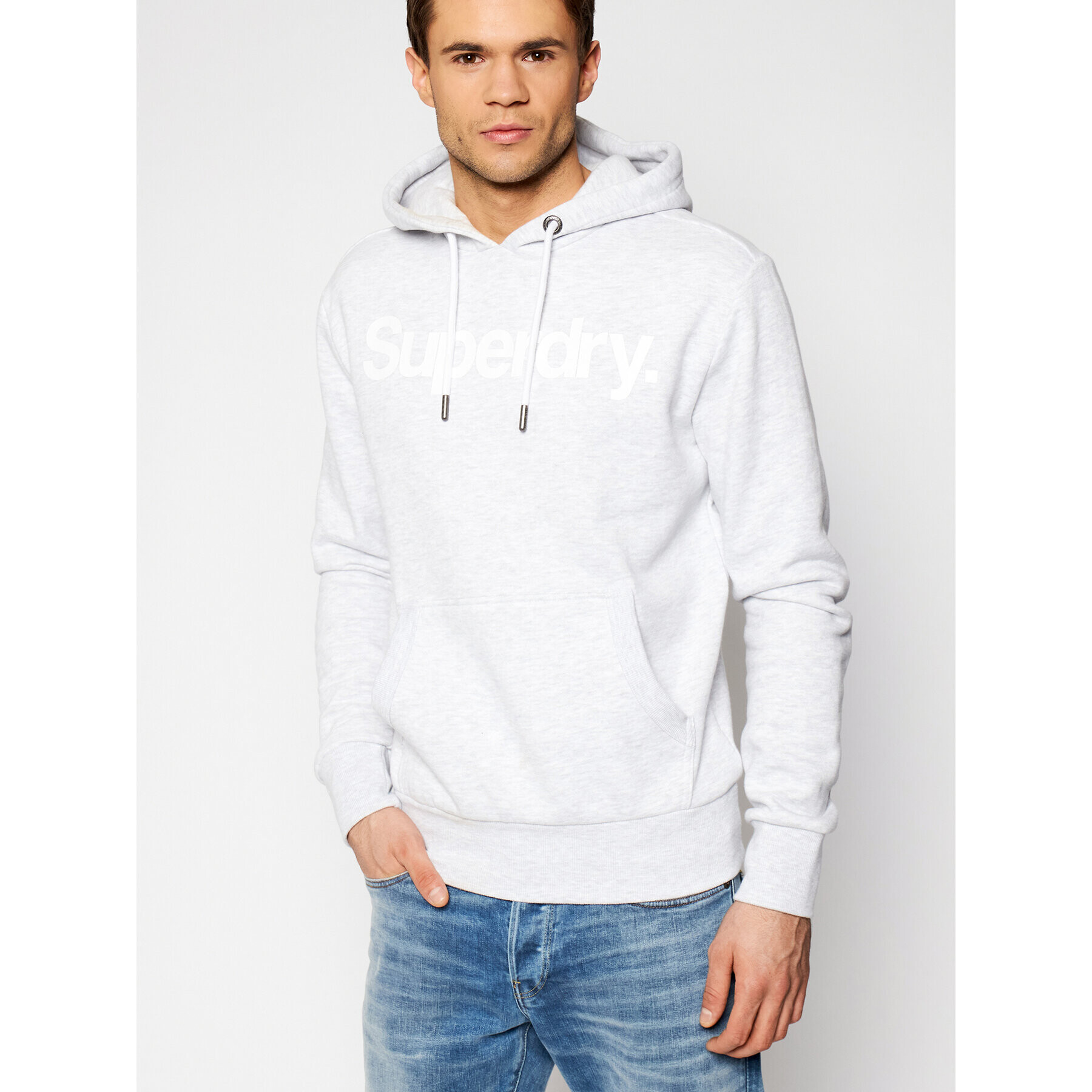 Superdry Суитшърт Cl Ns Hood Сив Regular Fit - Pepit.bg