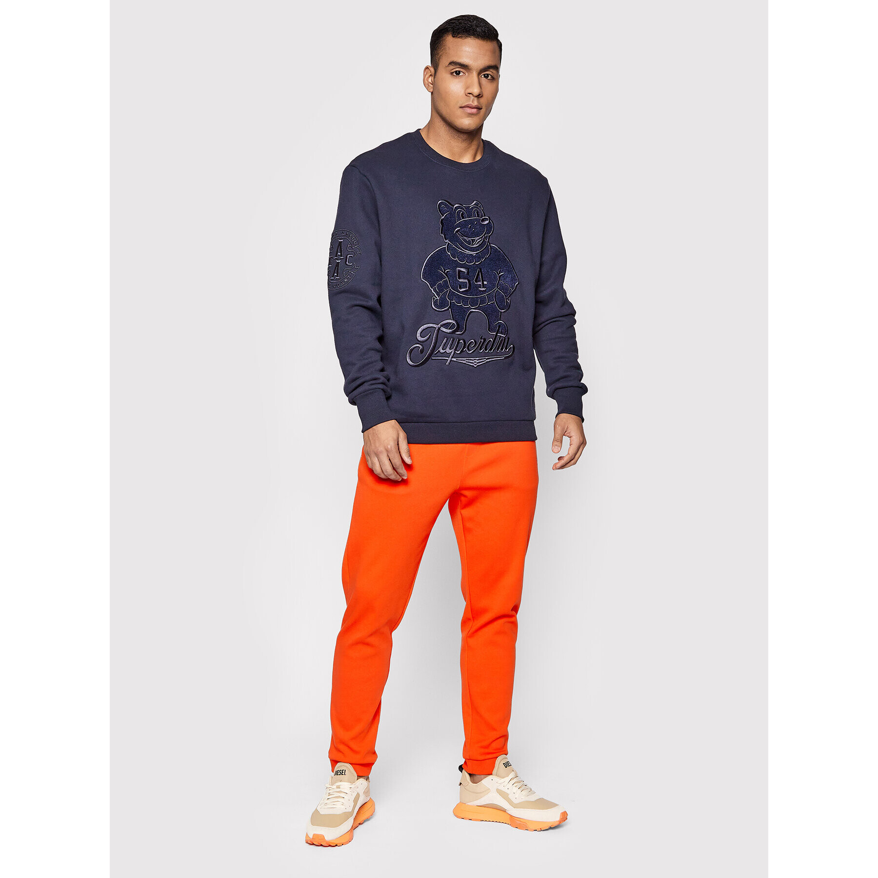 Superdry Суитшърт Collegiate M2011477A Тъмносин Regular Fit - Pepit.bg