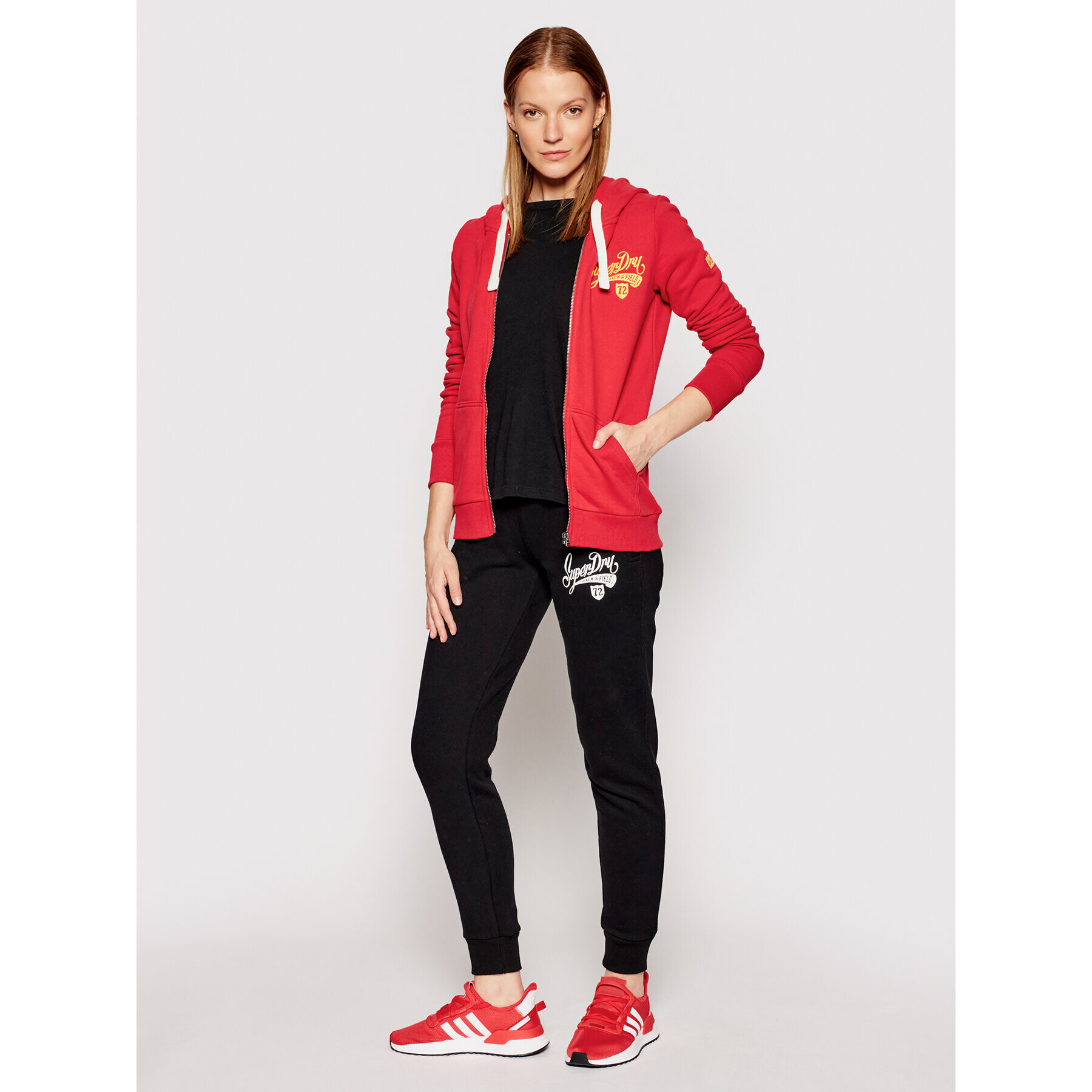 Superdry Суитшърт Collegiate W2011182A Червен Regular Fit - Pepit.bg