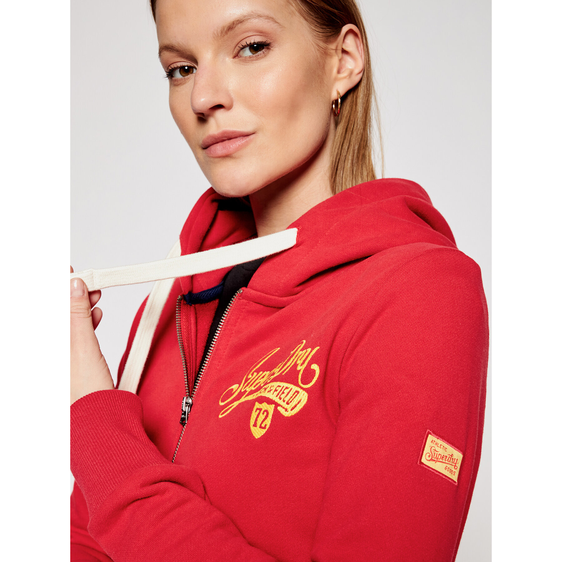 Superdry Суитшърт Collegiate W2011182A Червен Regular Fit - Pepit.bg