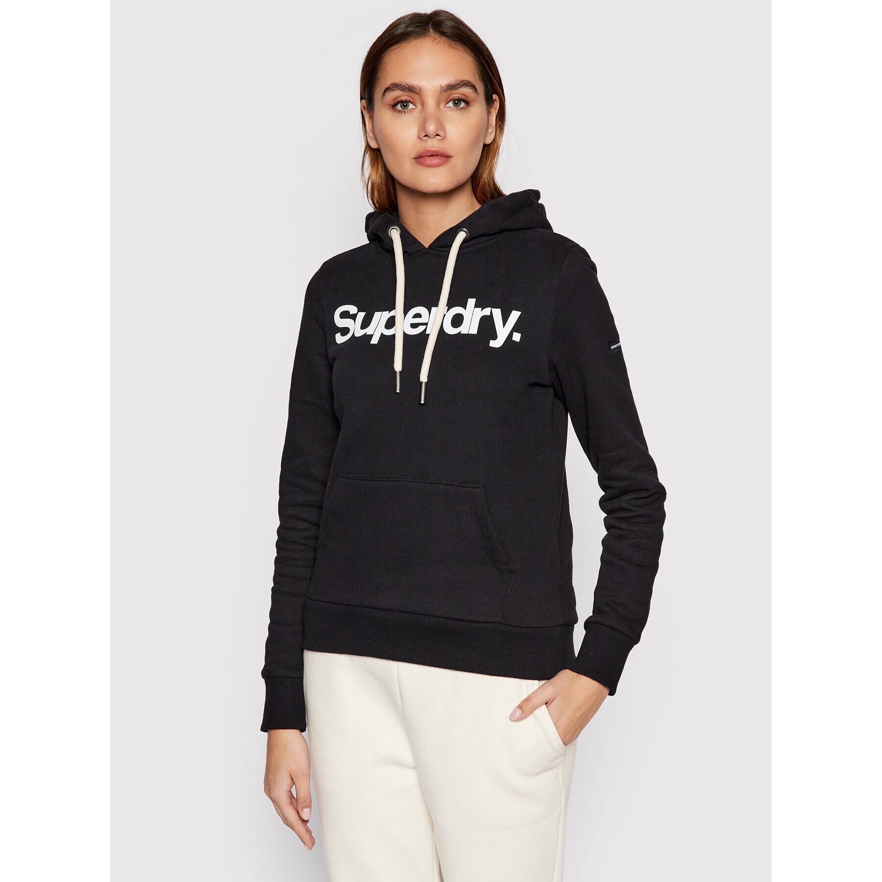 Superdry Суитшърт Core W2011249A Черен Regular Fit - Pepit.bg