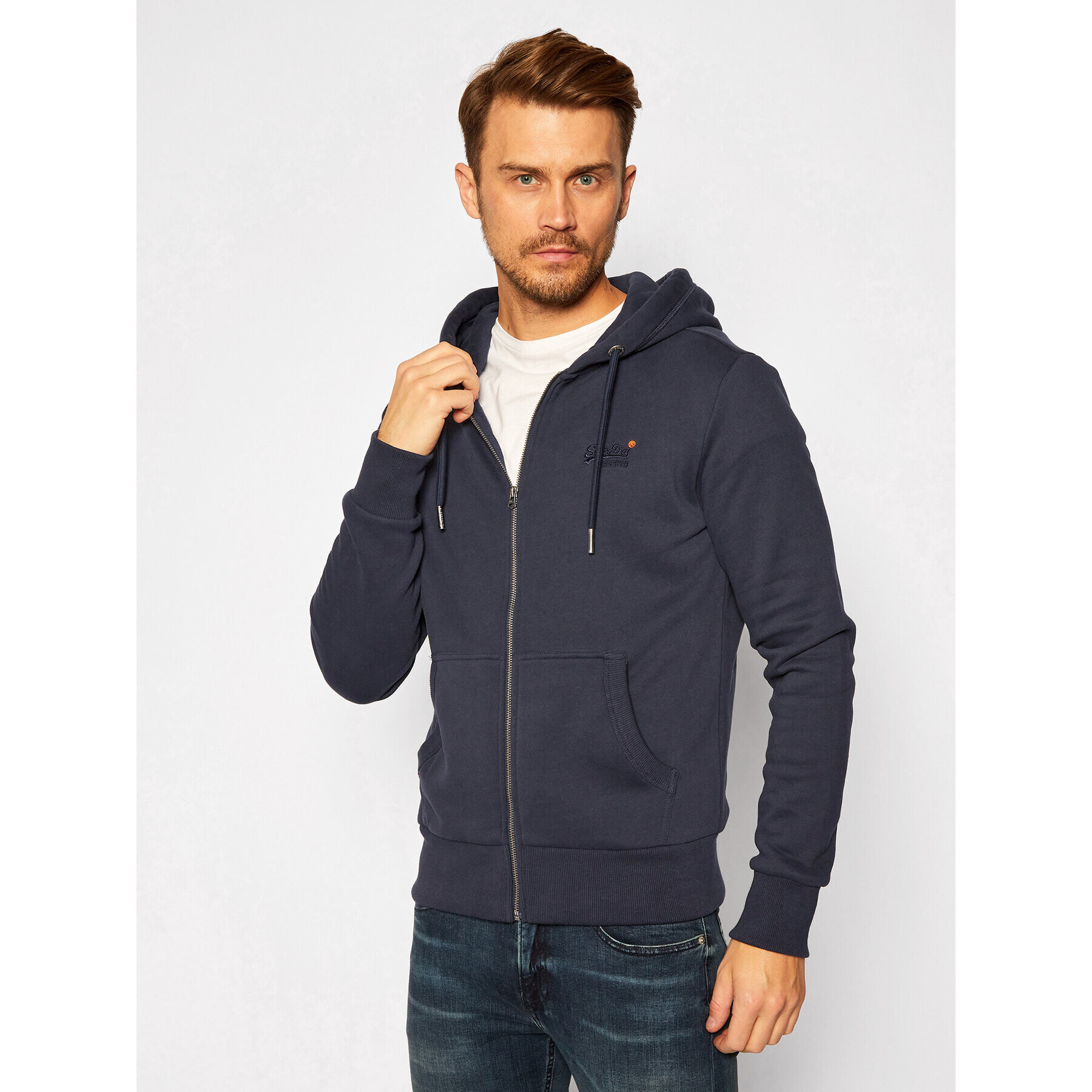 Superdry Суитшърт Ol Classic M2010238A Тъмносин Regular Fit - Pepit.bg