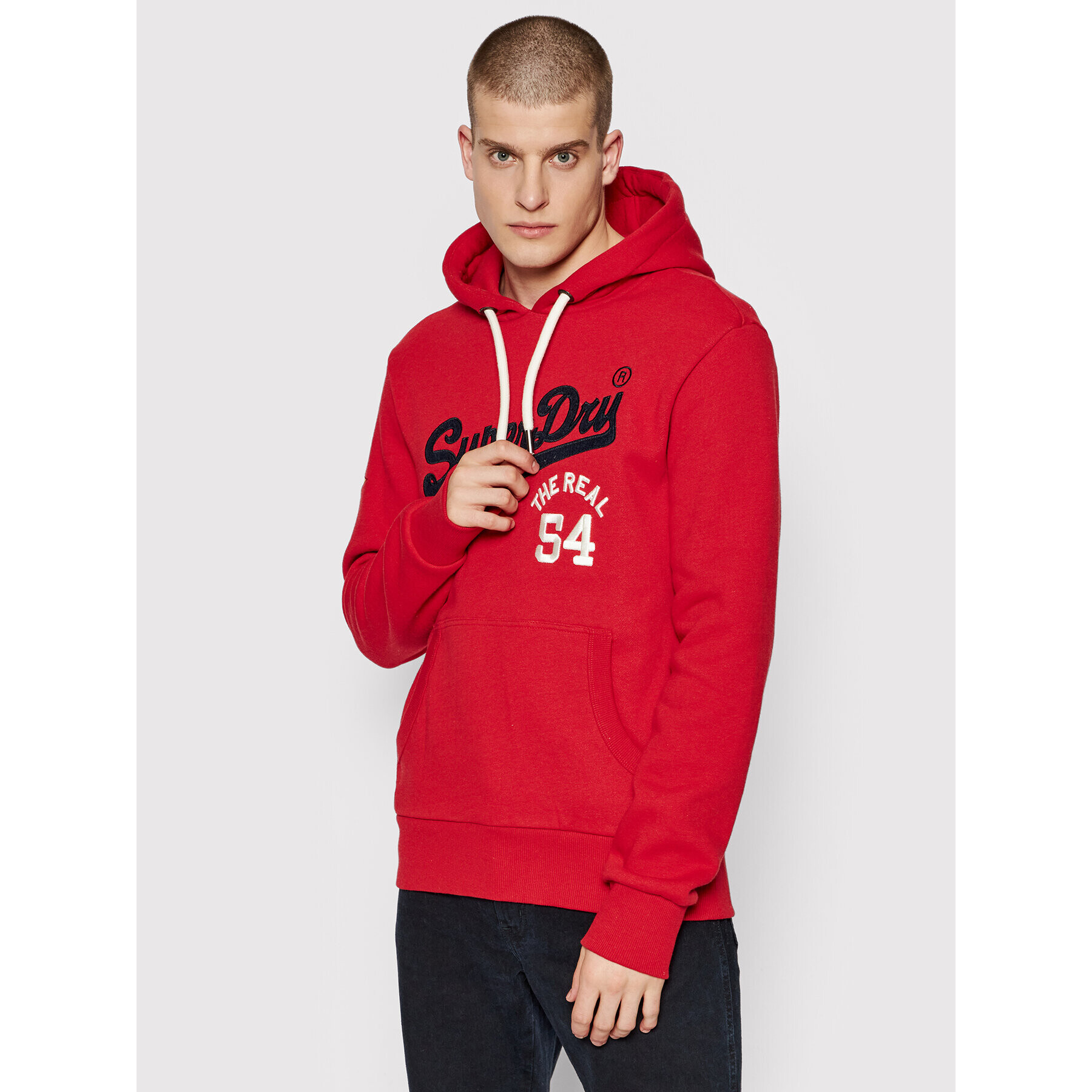 Superdry Суитшърт Source M2011391A Червен Regular Fit - Pepit.bg