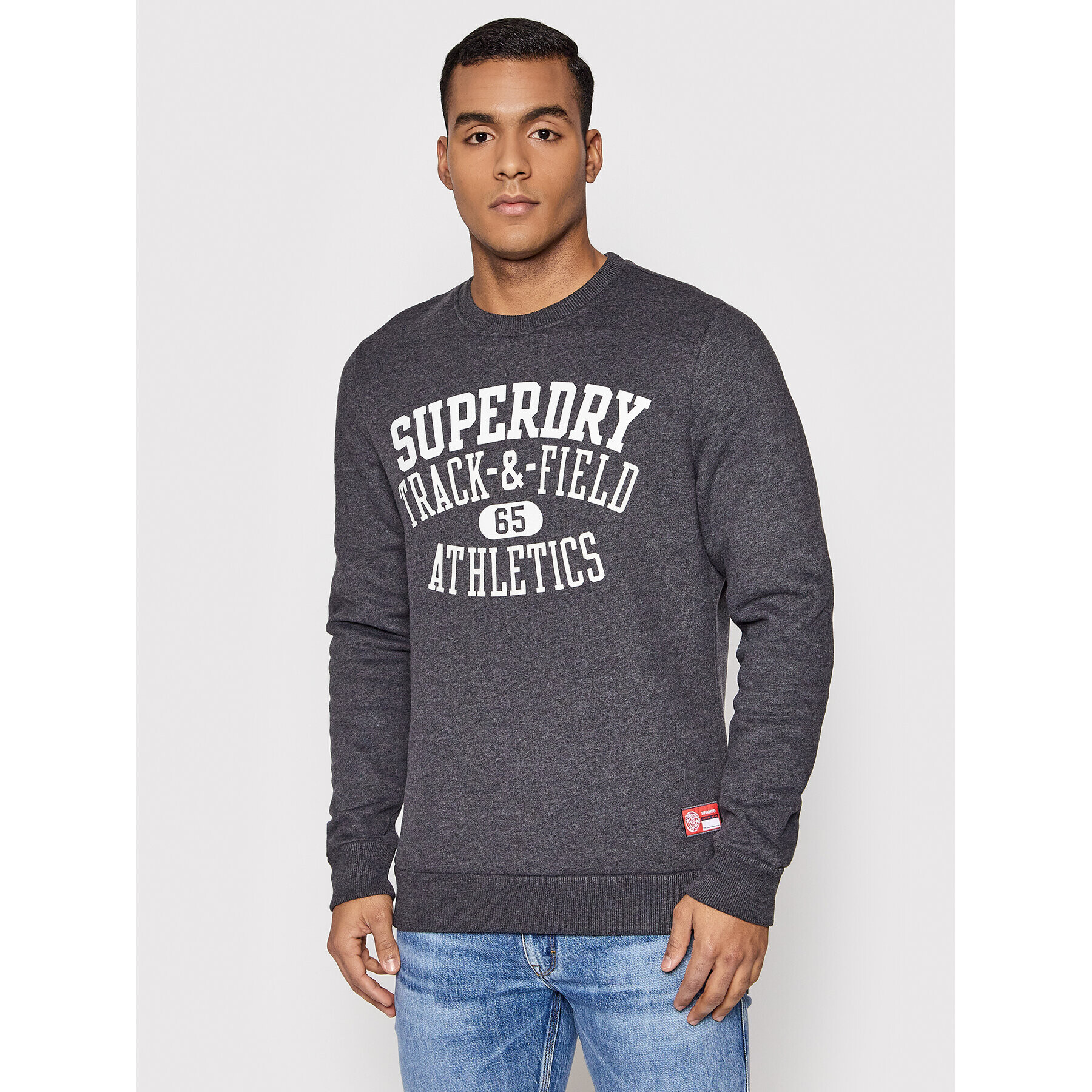 Superdry Суитшърт T&F M2011431A Сив Regular Fit - Pepit.bg