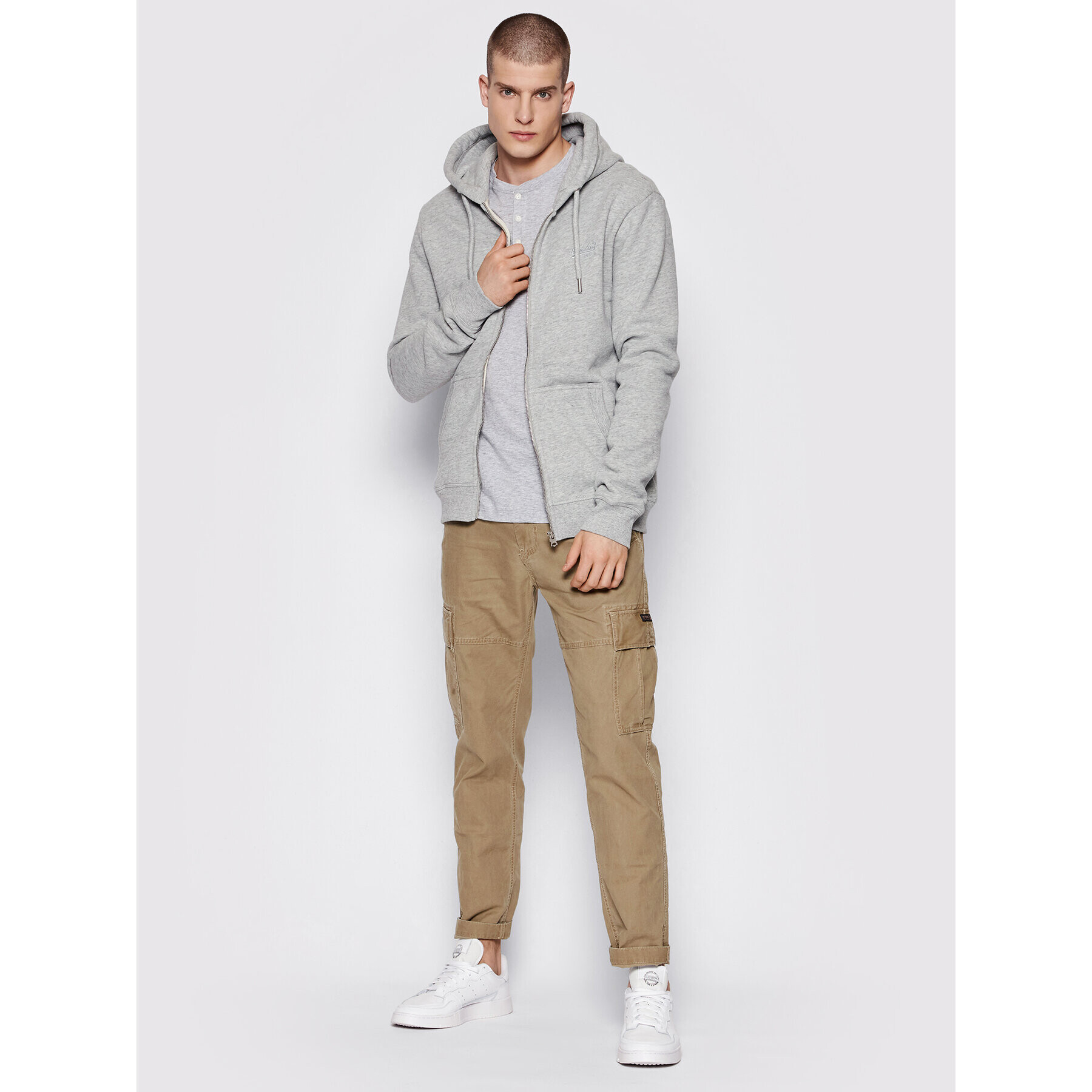 Superdry Суитшърт Vintage Logo Emb M2011883A Сив Regular Fit - Pepit.bg