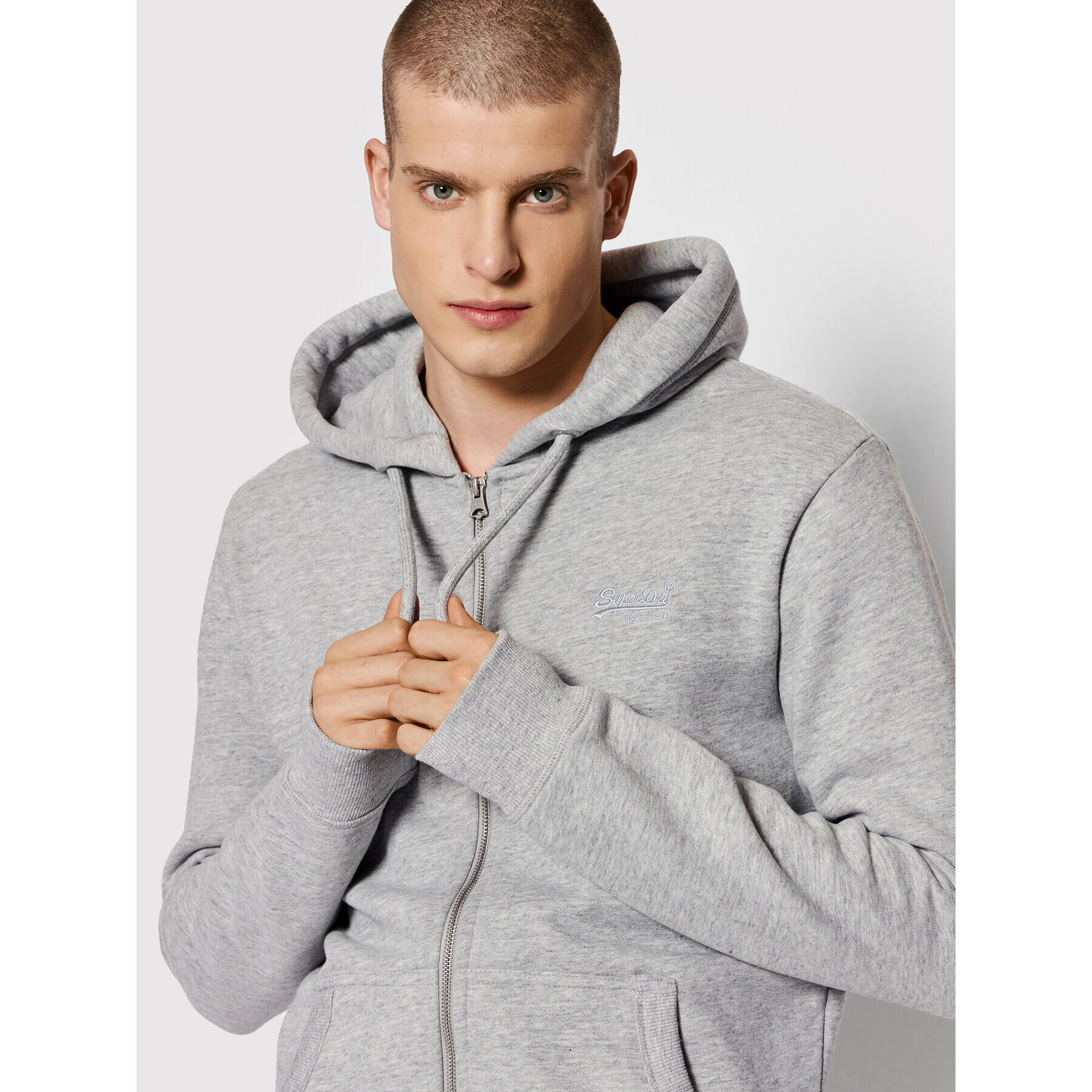 Superdry Суитшърт Vintage Logo Emb M2011883A Сив Regular Fit - Pepit.bg