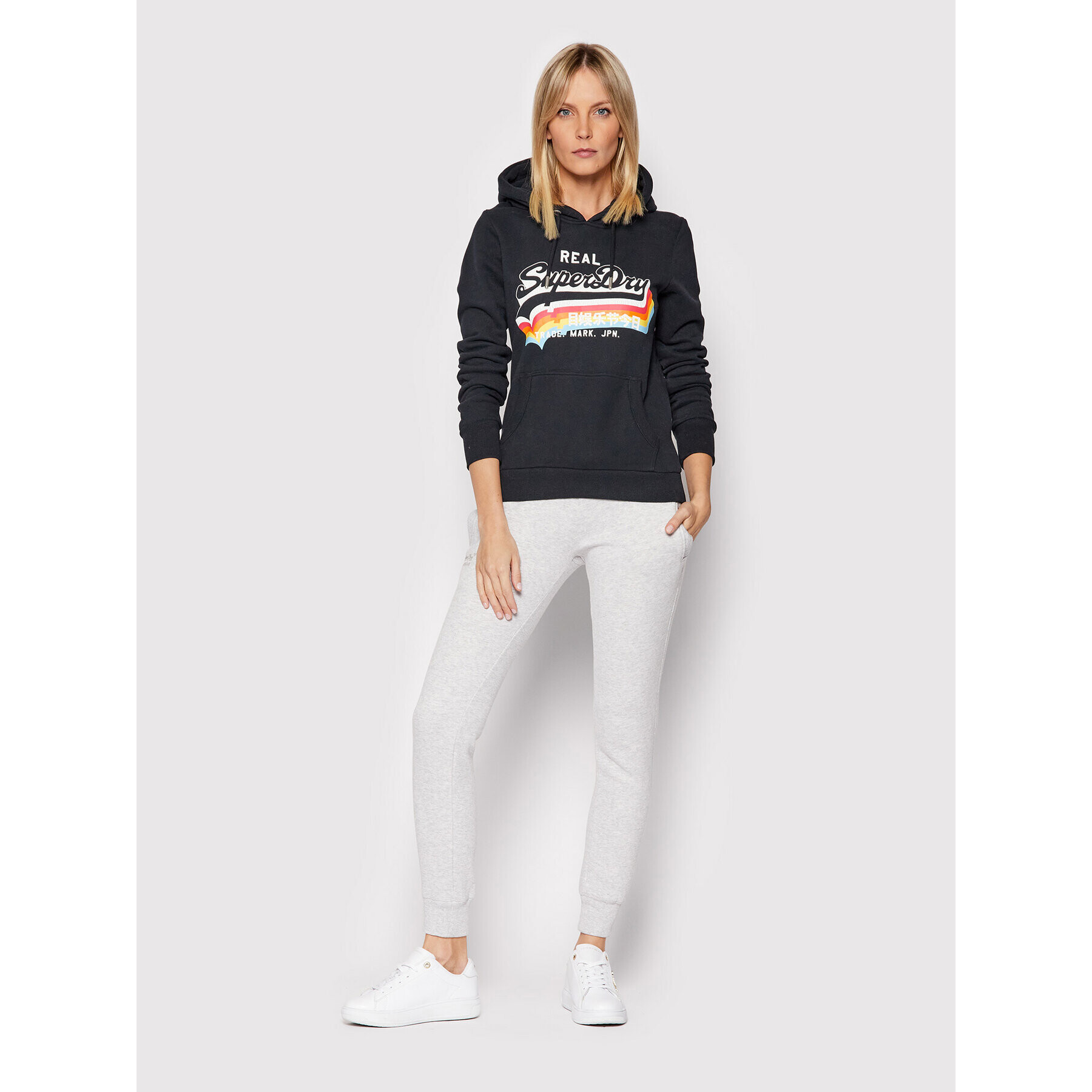 Superdry Суитшърт Vl Hood W2010455A Тъмносин Regular Fit - Pepit.bg