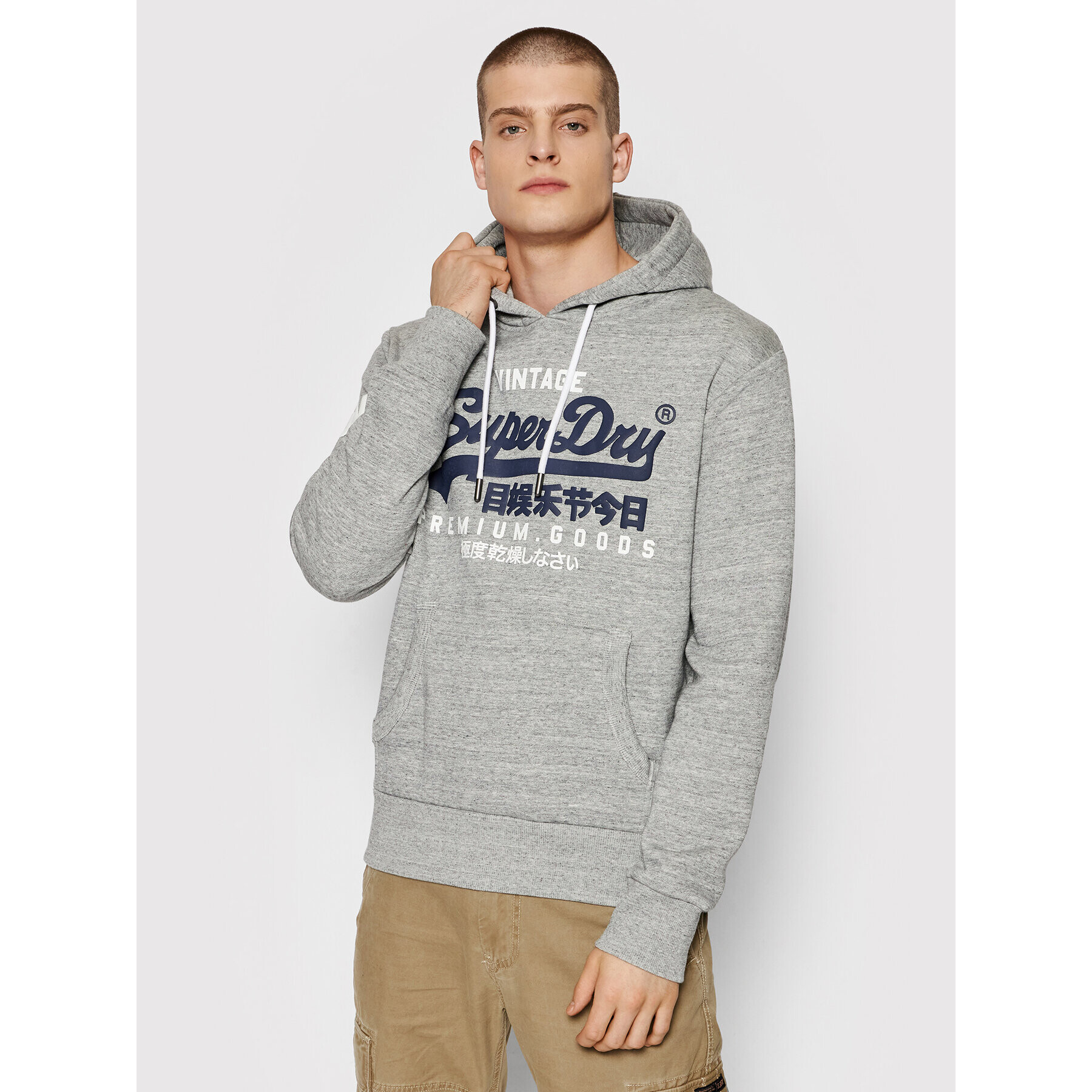 Superdry Суитшърт Vl M2011885A Сив Regular Fit - Pepit.bg