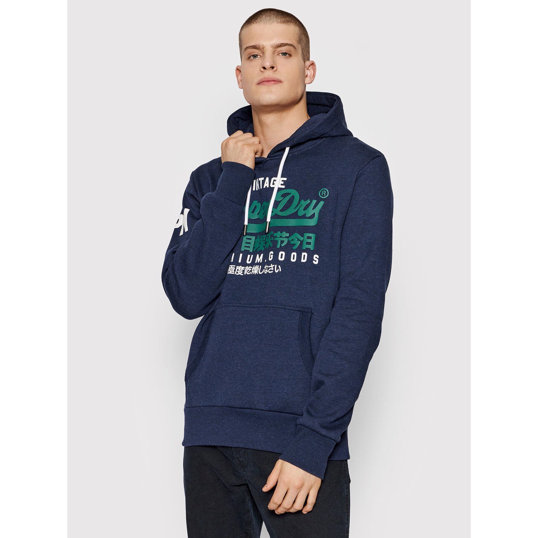 Superdry Суитшърт Vl M2011885A Тъмносин Regular Fit - Pepit.bg