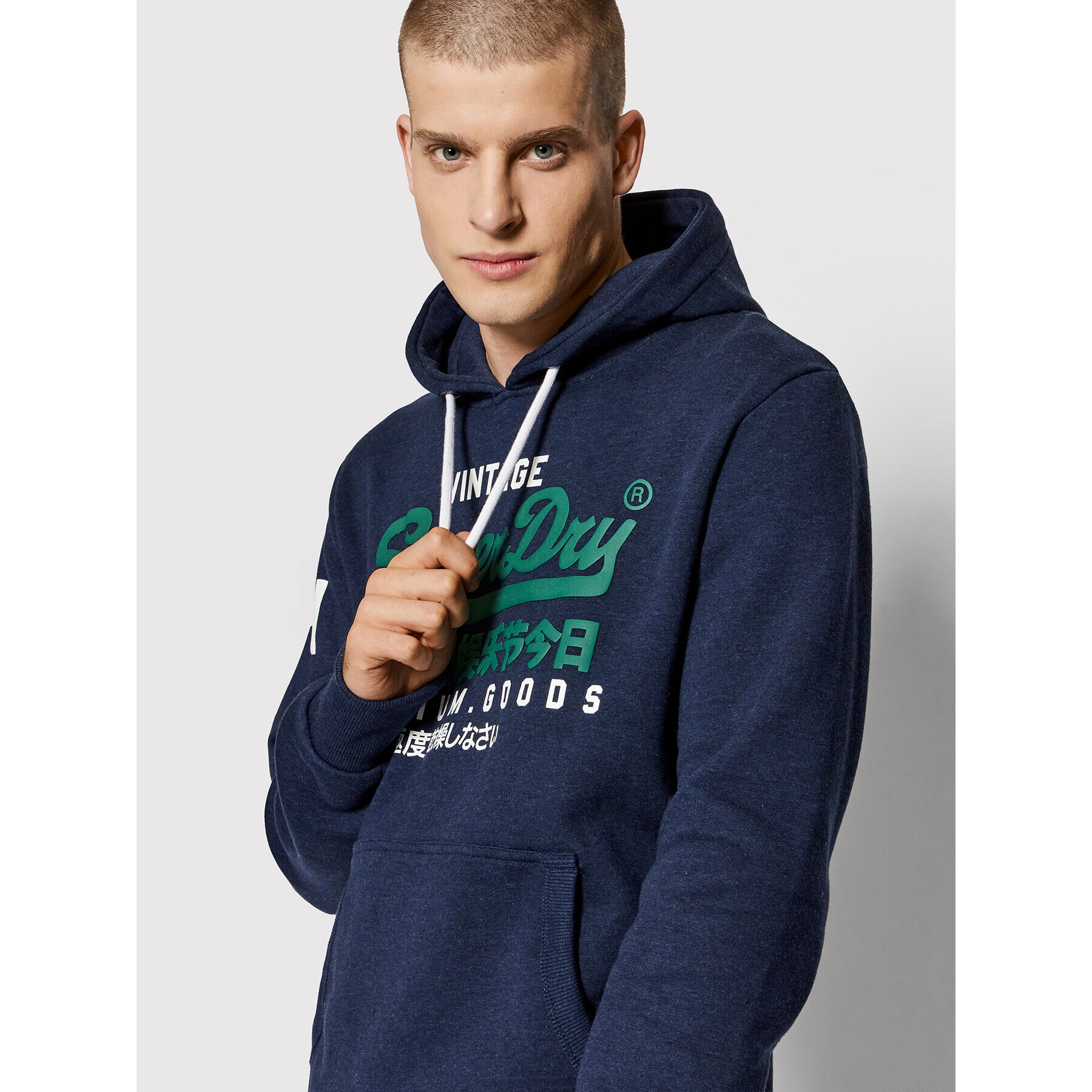 Superdry Суитшърт Vl M2011885A Тъмносин Regular Fit - Pepit.bg