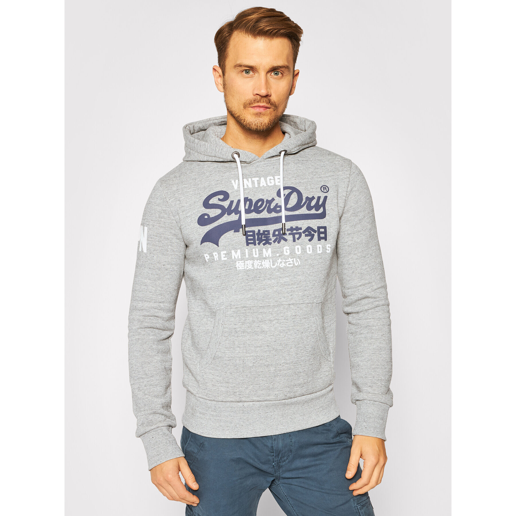 Superdry Суитшърт Vl Ns Hood M2010494A Сив Regular Fit - Pepit.bg