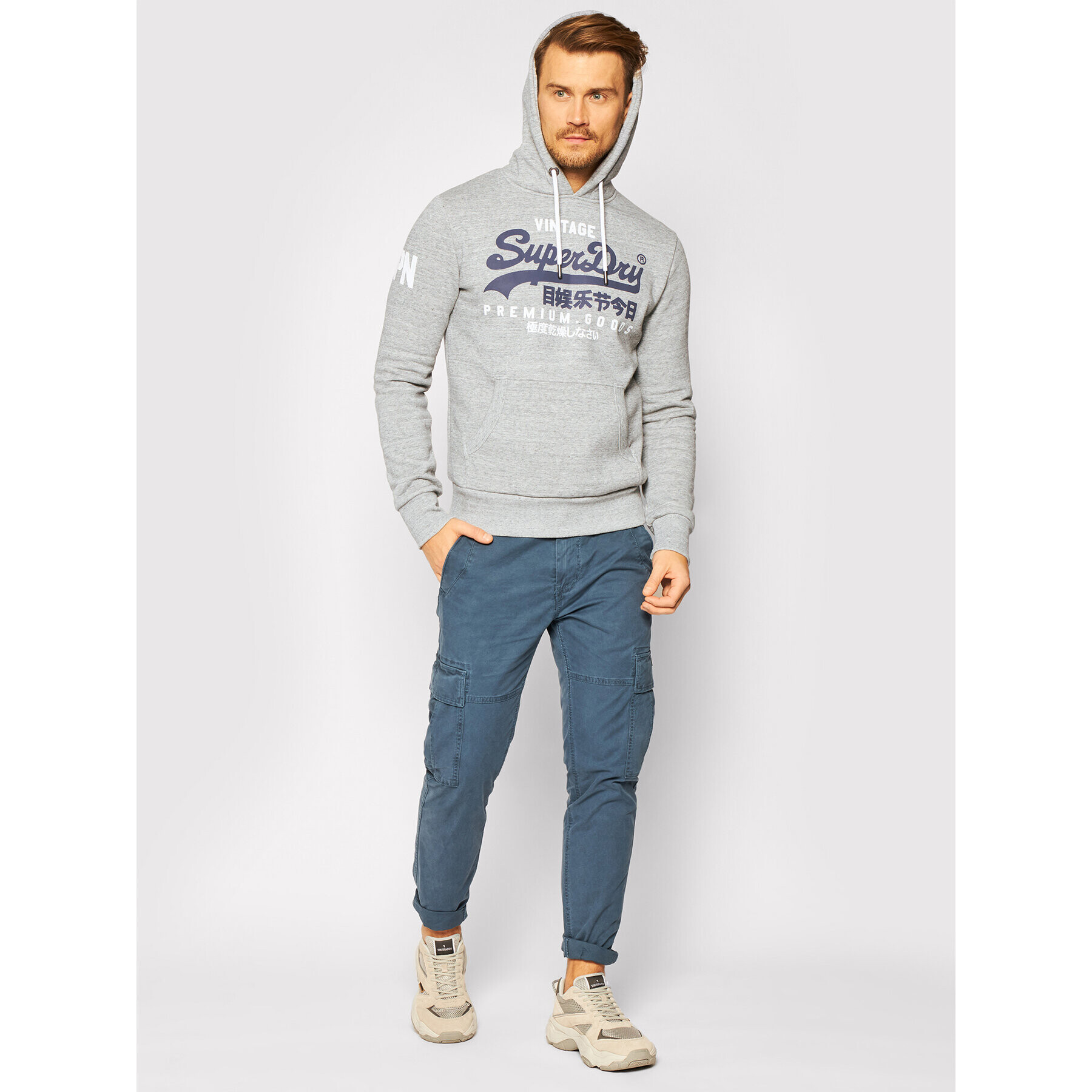 Superdry Суитшърт Vl Ns Hood M2010494A Сив Regular Fit - Pepit.bg