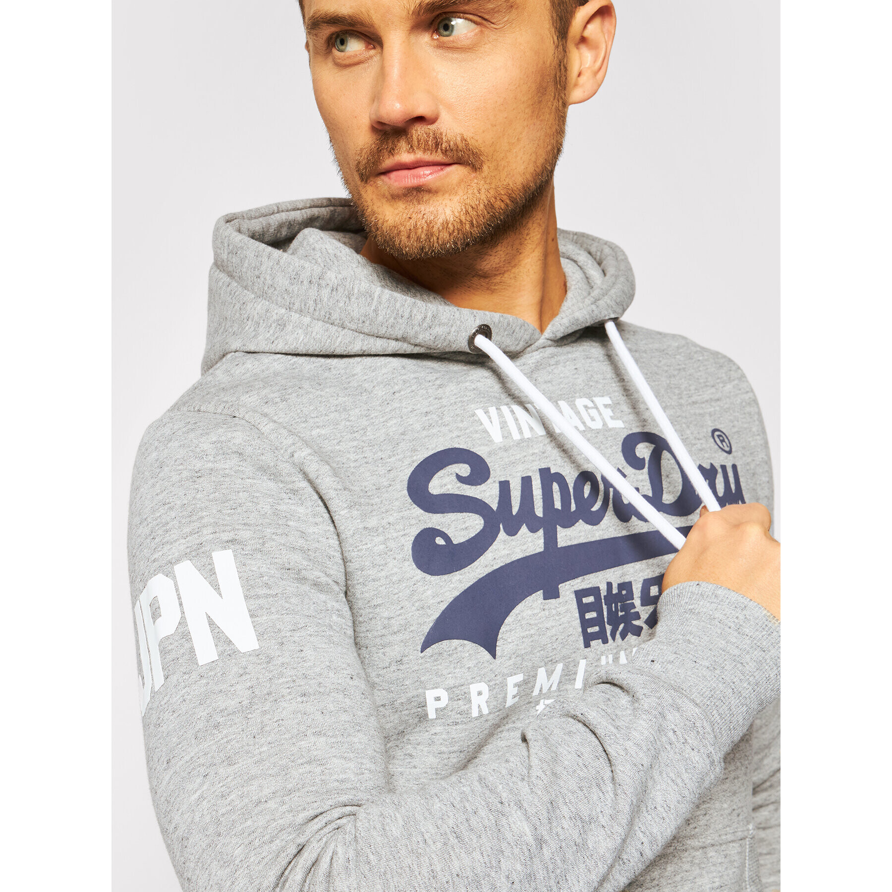 Superdry Суитшърт Vl Ns Hood M2010494A Сив Regular Fit - Pepit.bg